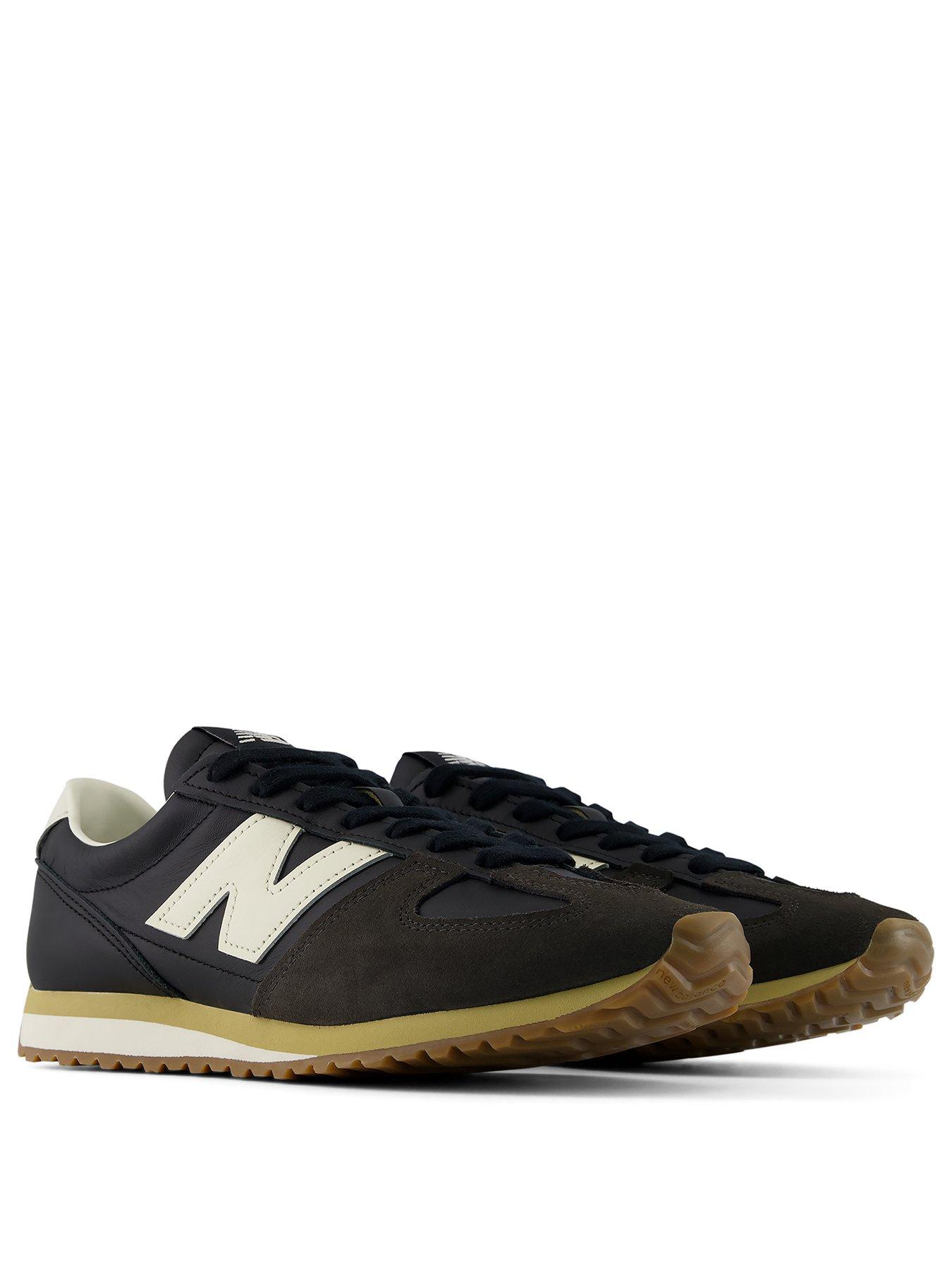 Image 2 of 7 of New Balance Mens 471 Low Profile Leather Trainers - Black