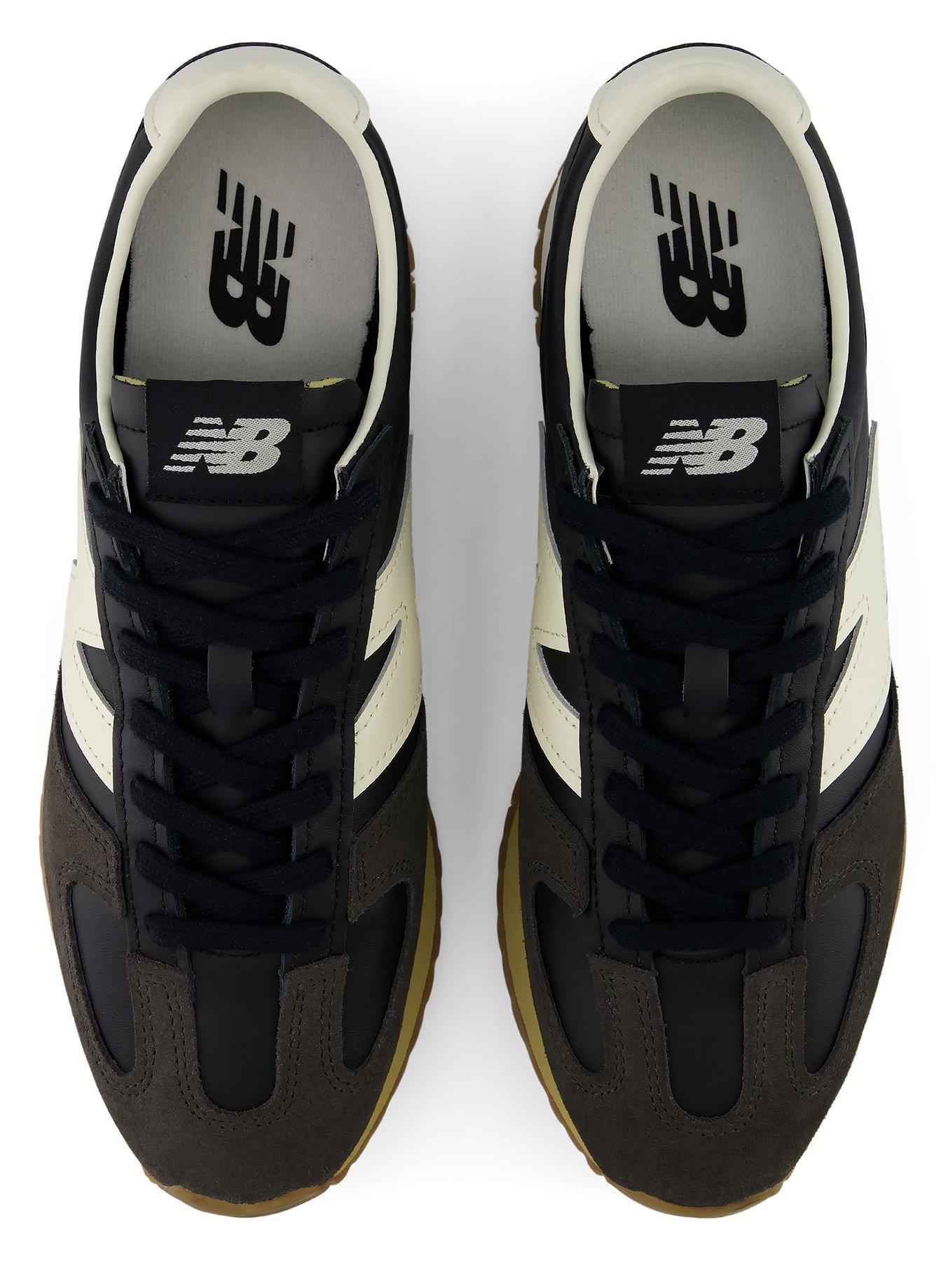 Image 4 of 7 of New Balance Mens 471 Low Profile Leather Trainers - Black