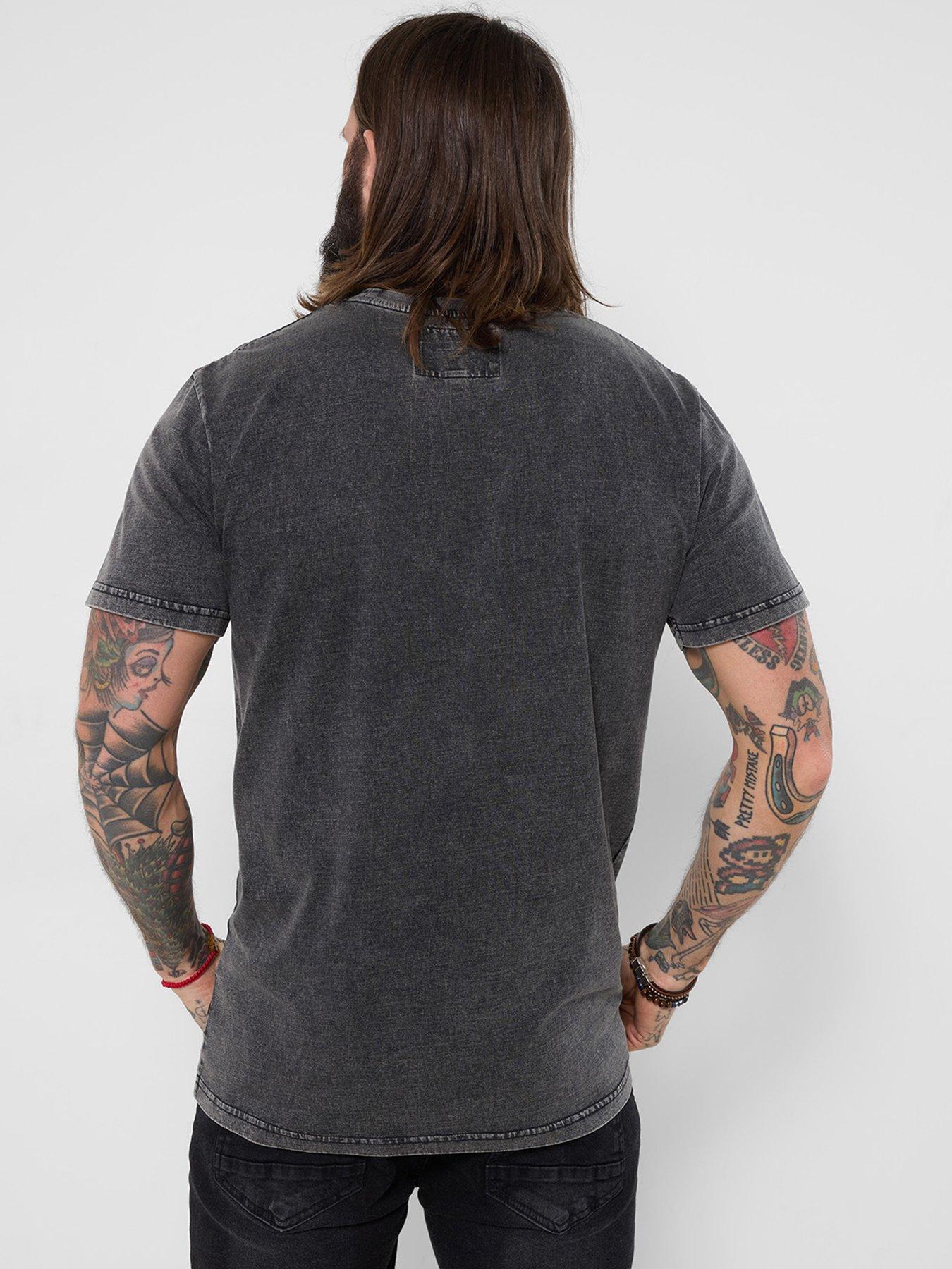 stillFront image of joe-browns-music-script-t-shirt