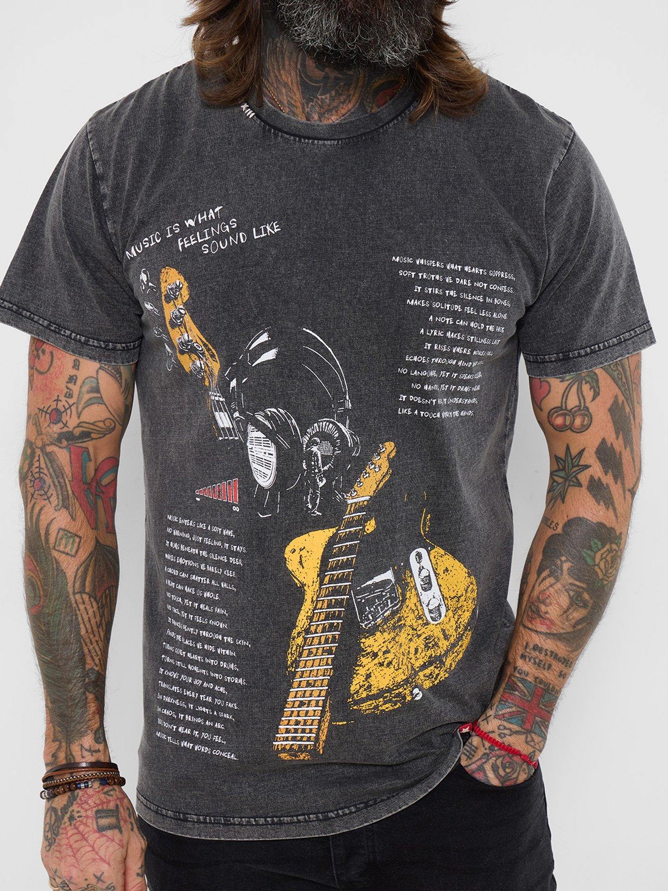  image of joe-browns-music-script-t-shirt