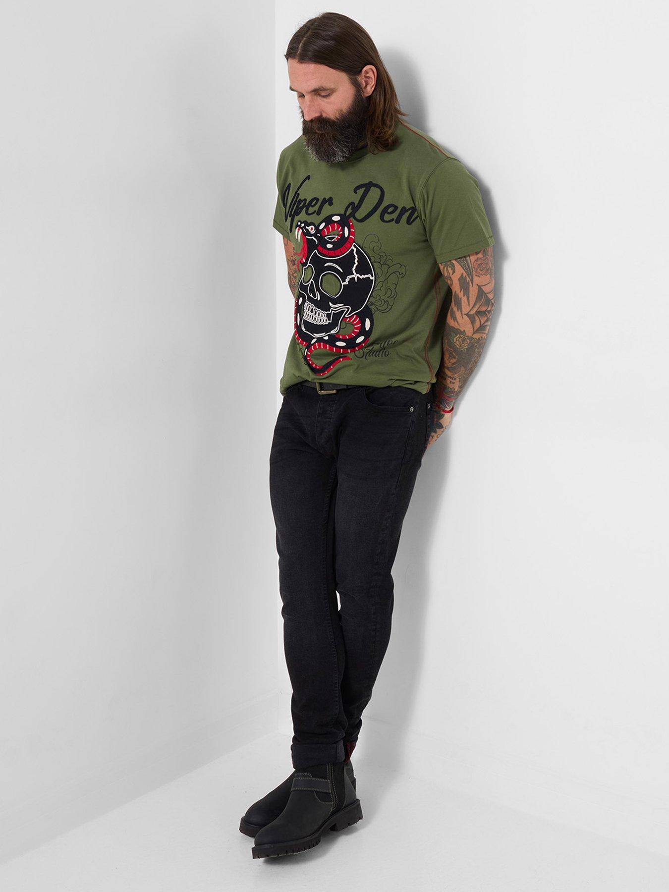  image of joe-browns-vipers-den-embroidered-t-shirt