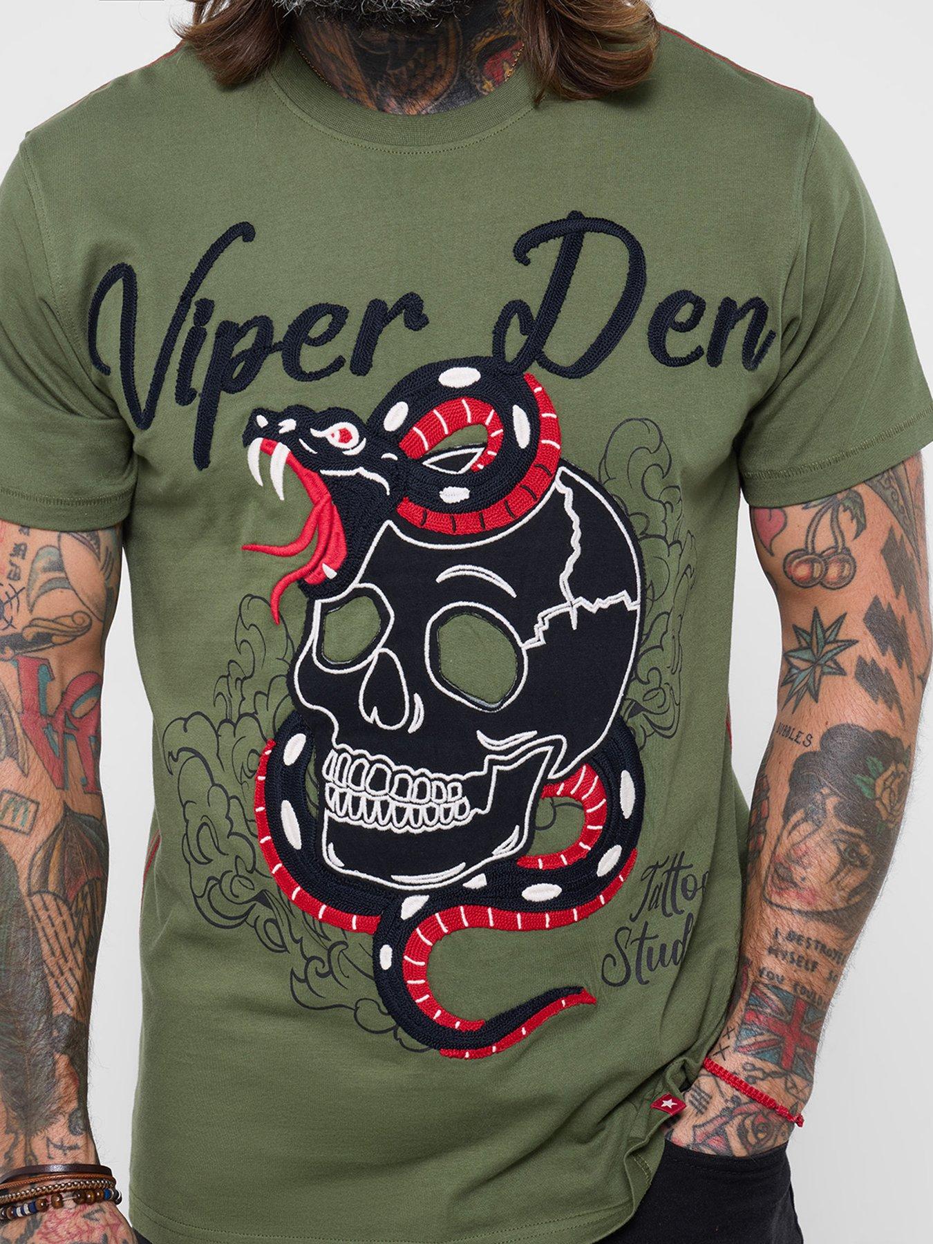  image of joe-browns-vipers-den-embroidered-t-shirt