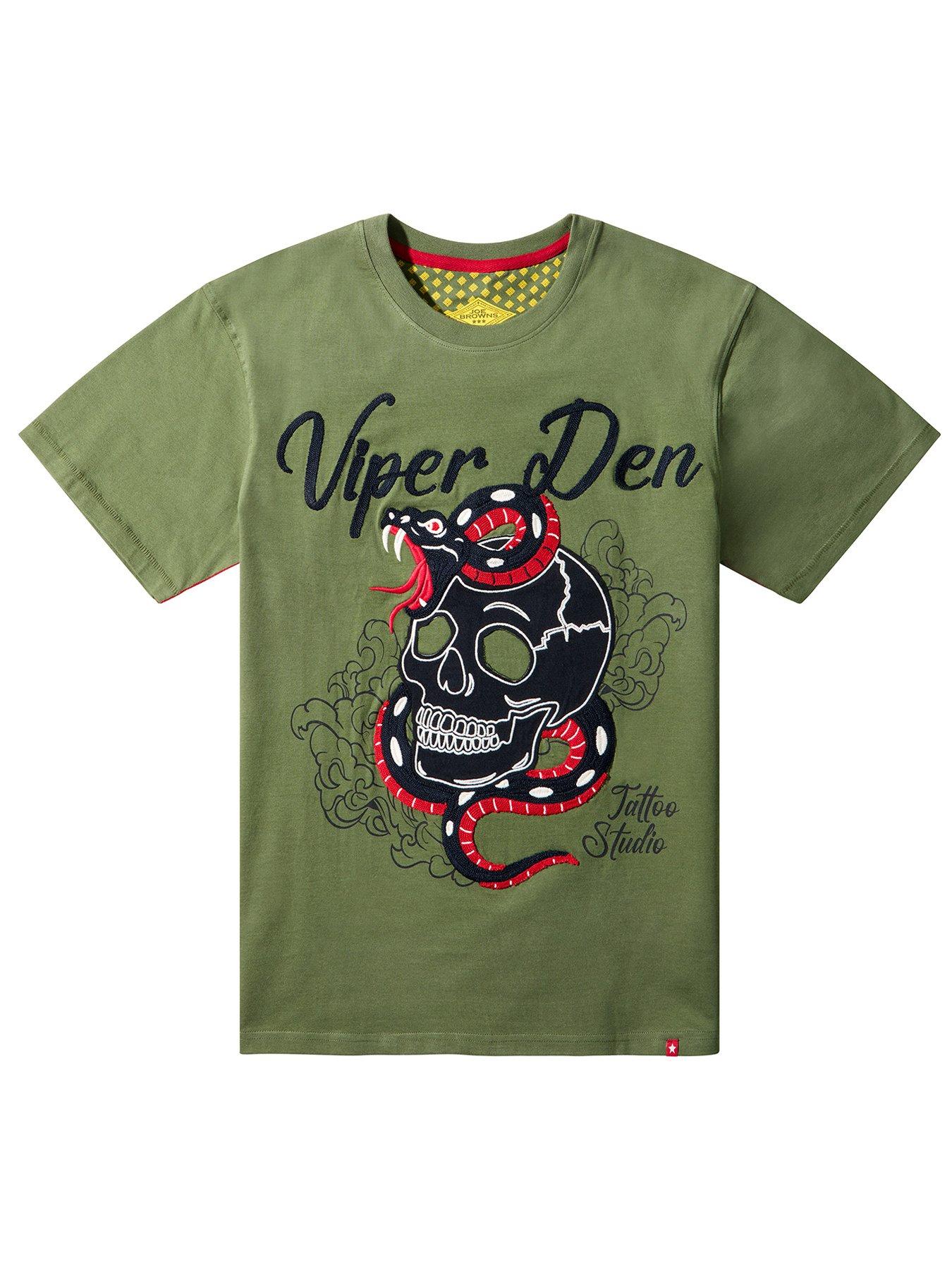  image of joe-browns-vipers-den-embroidered-t-shirt