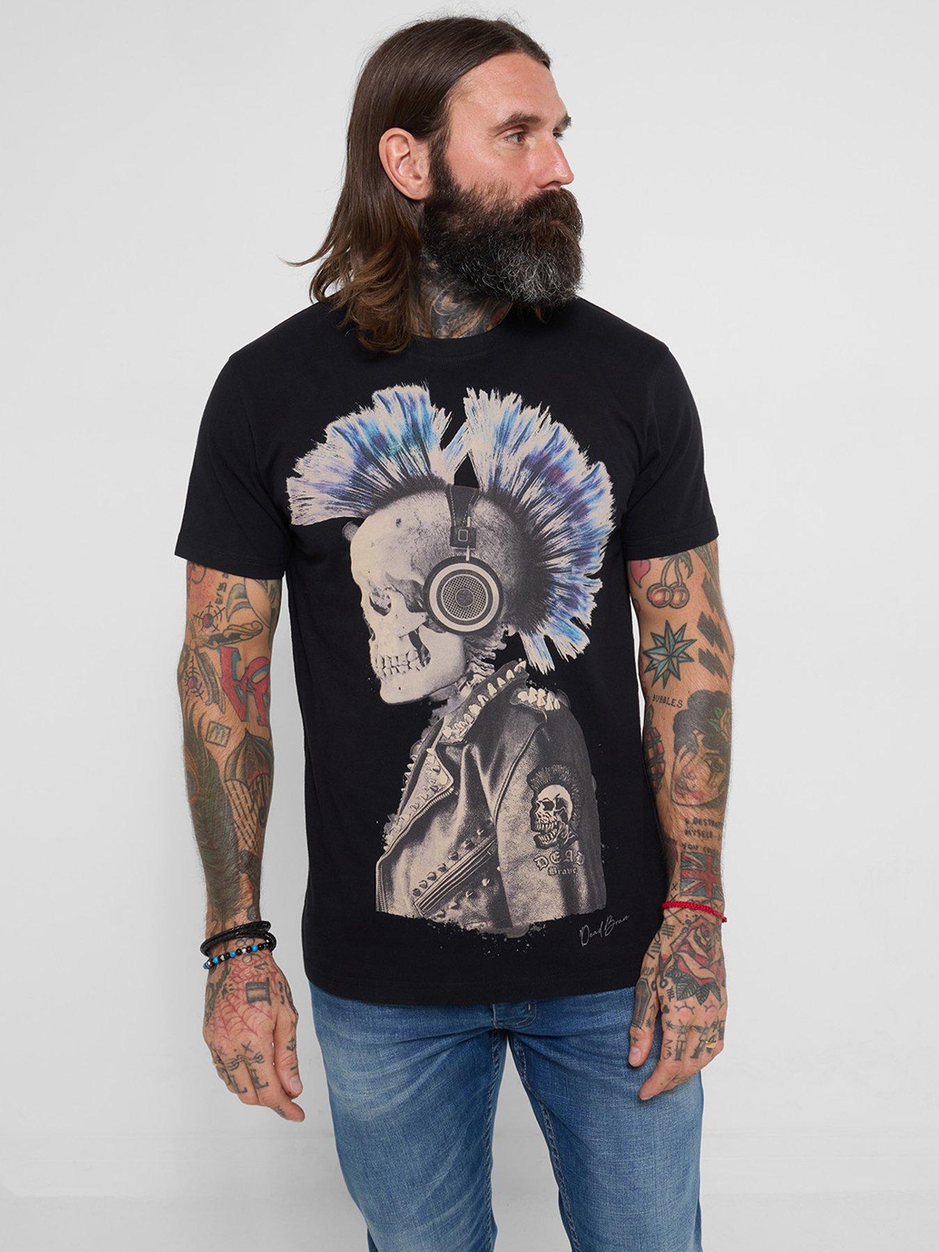 Joe Browns Dead Brave Punked Skull T-Shirt
