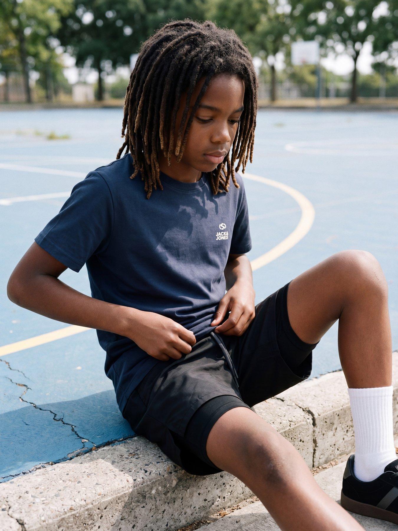 Image 5 of 7 of Jack & Jones Junior Boys Pulse Short Sleeve Tshirt - Navy
