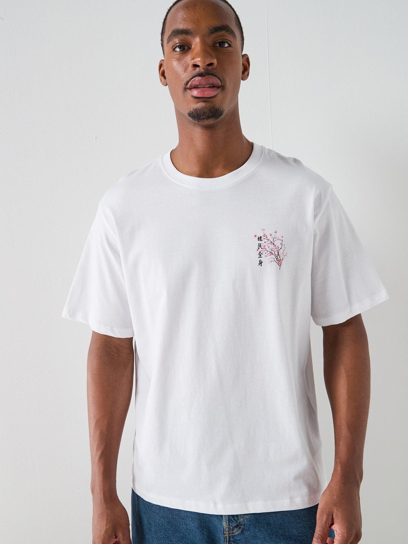  image of jack-jones-valley-back-graphic-t-shirt-white