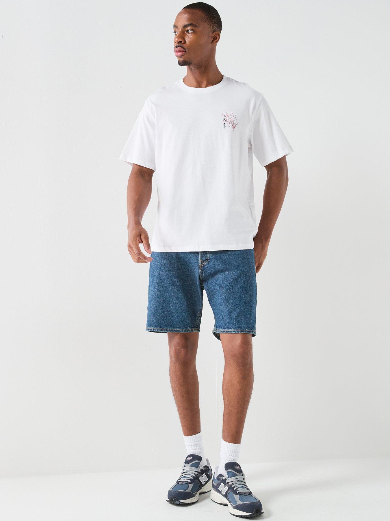  image of jack-jones-valley-back-graphic-t-shirt-white