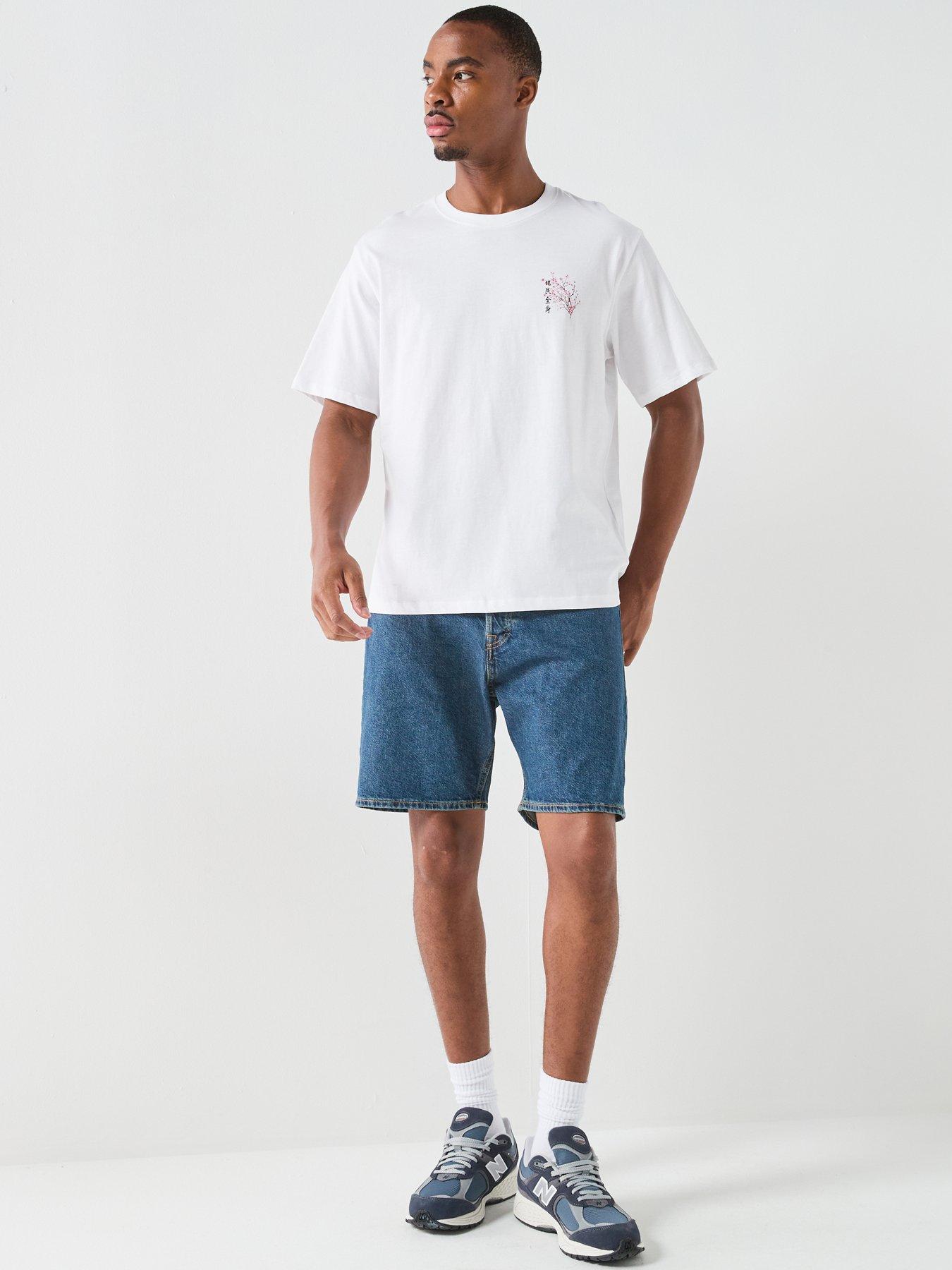 Image 3 of 5 of Jack & Jones Tony Original Denim Shorts - Blue