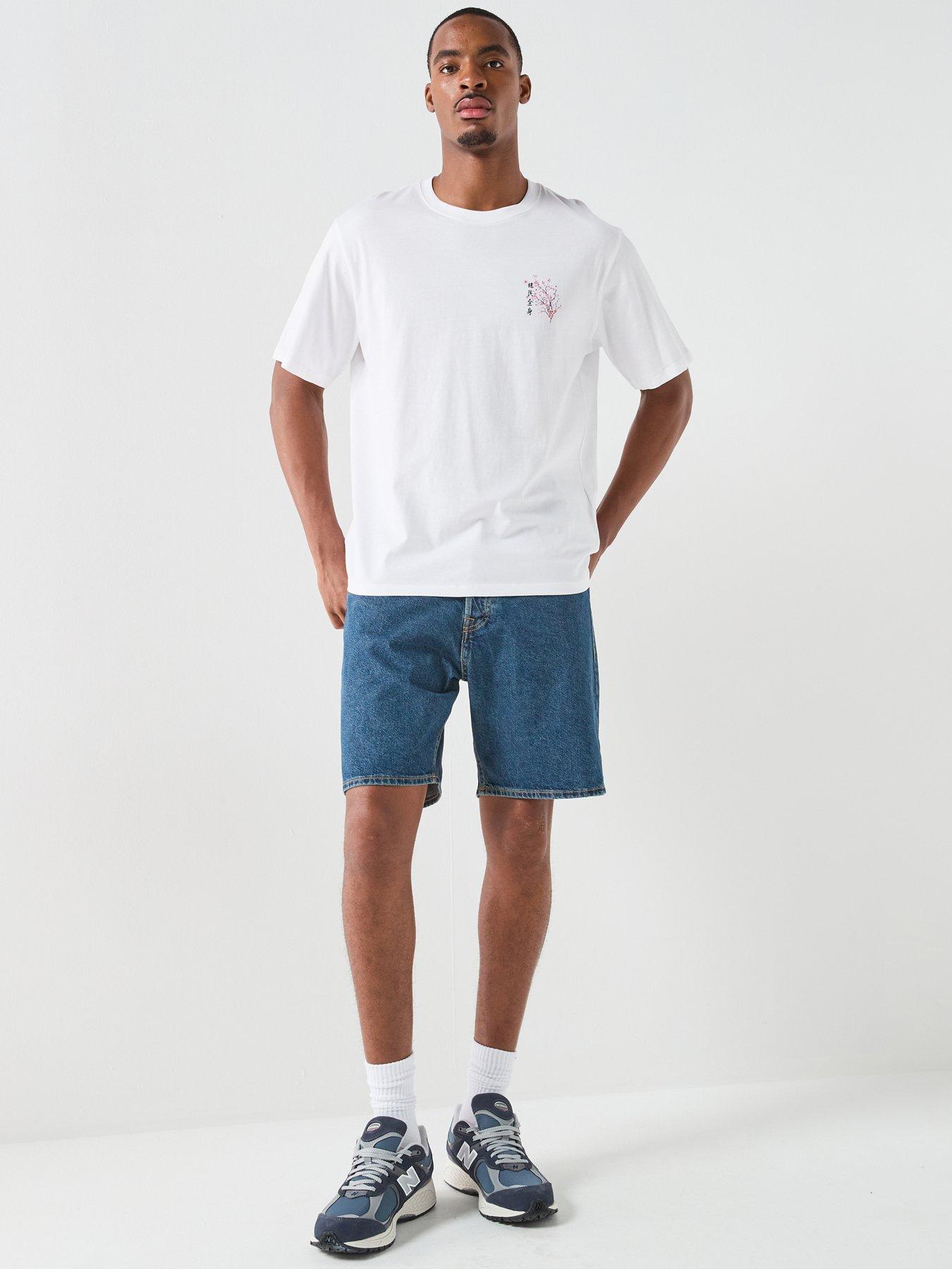 Image 5 of 5 of Jack & Jones Tony Original Denim Shorts - Blue