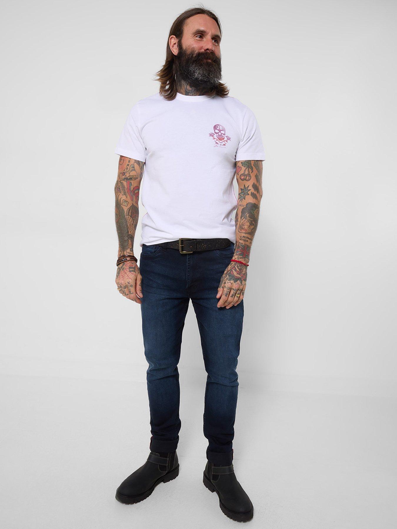  image of joe-browns-skullwash-t-shirt