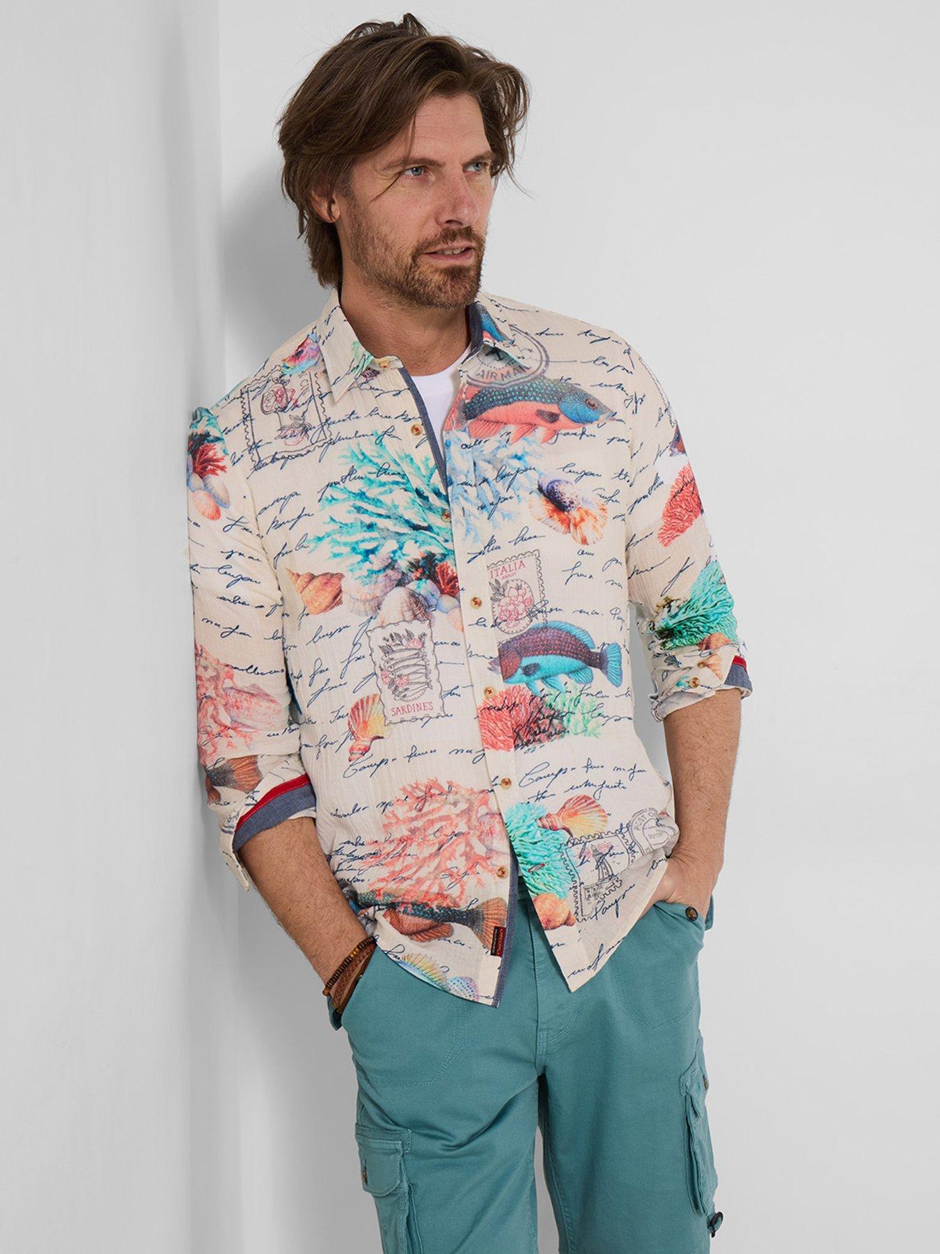 Joe Browns Joe Browns Reef Notes Crinkle Long Sleeve Shirt