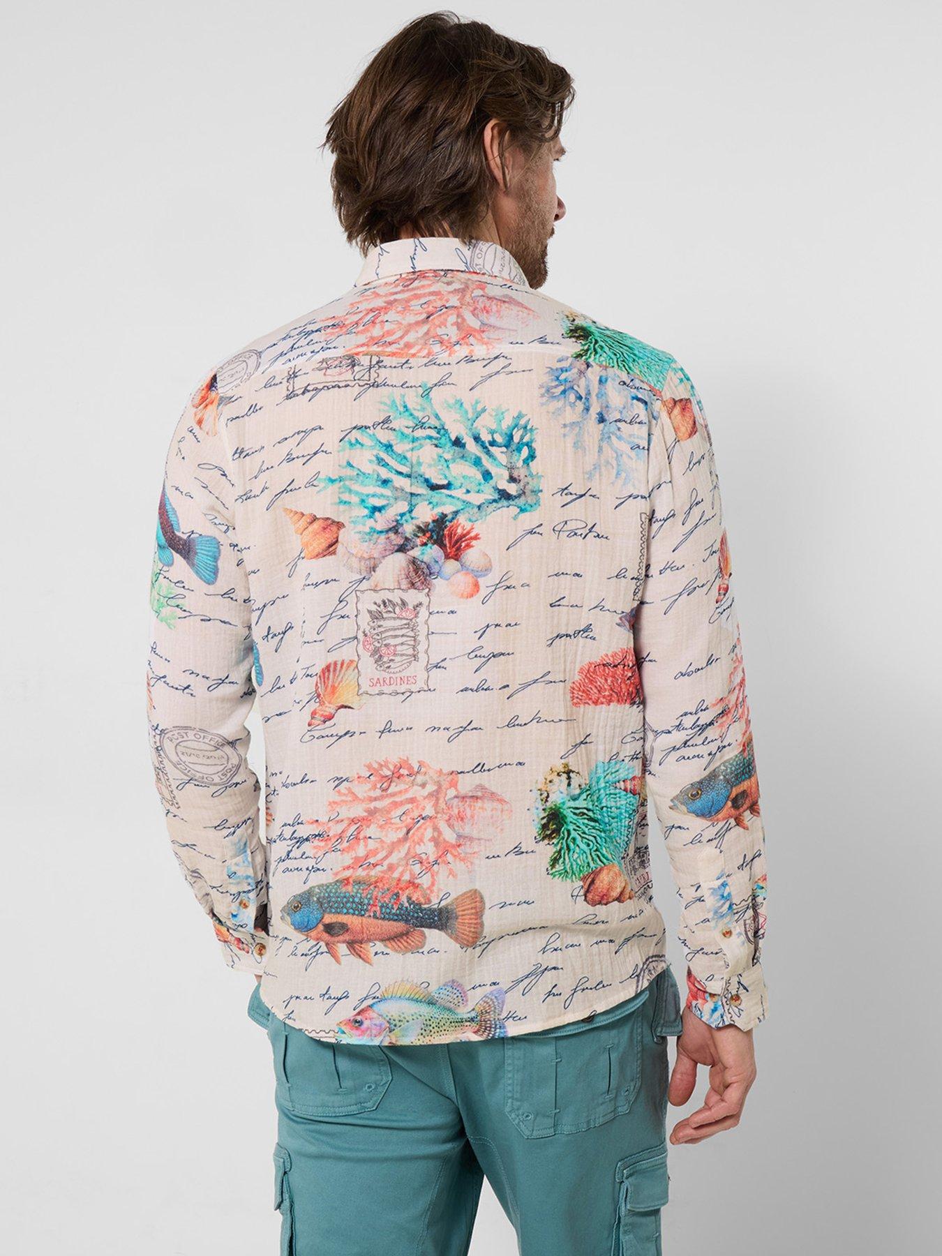 Image 2 of 5 of Joe Browns Reef Notes Crinkle Long Sleeve Shirt