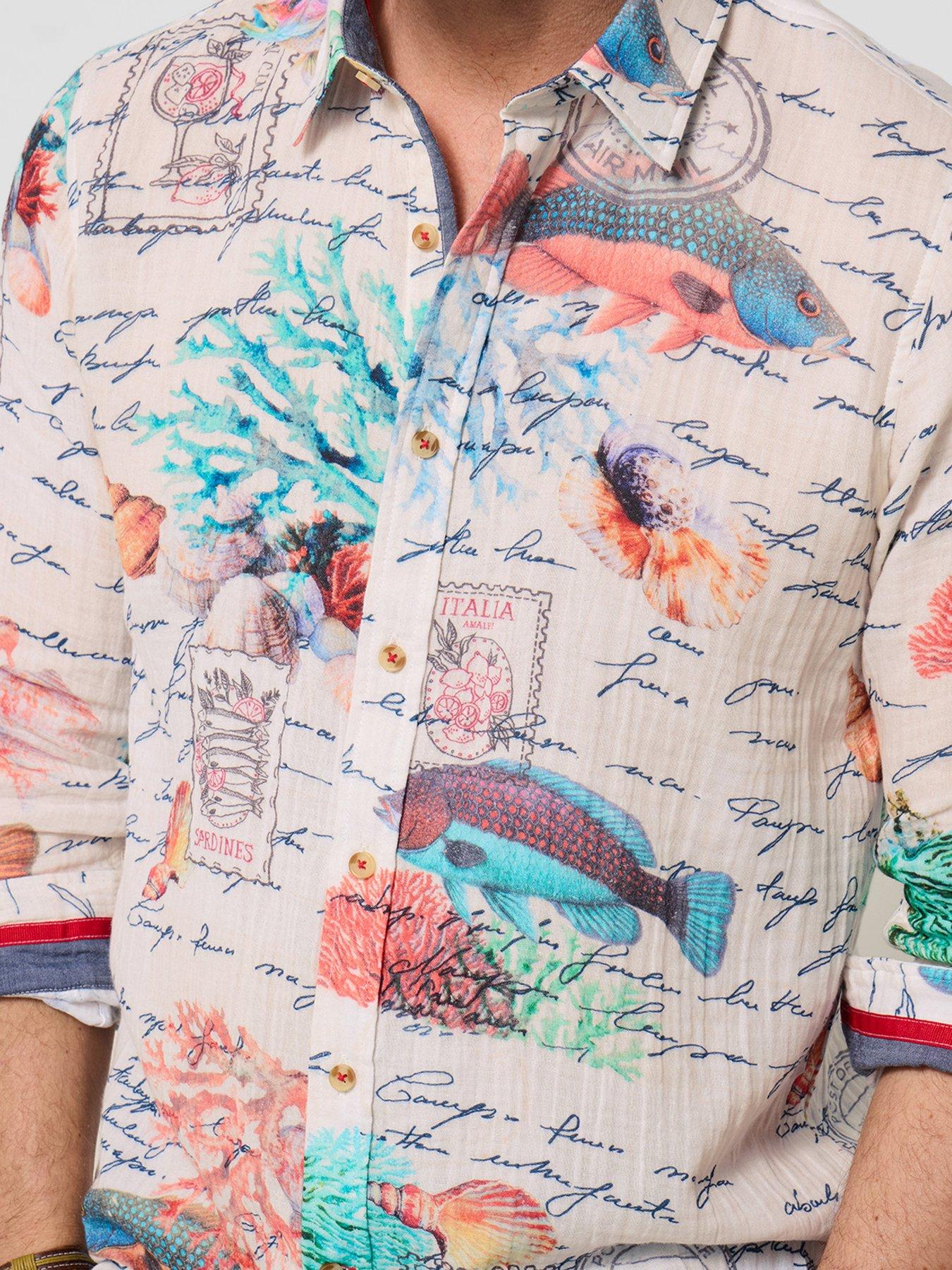 Image 4 of 5 of Joe Browns Reef Notes Crinkle Long Sleeve Shirt