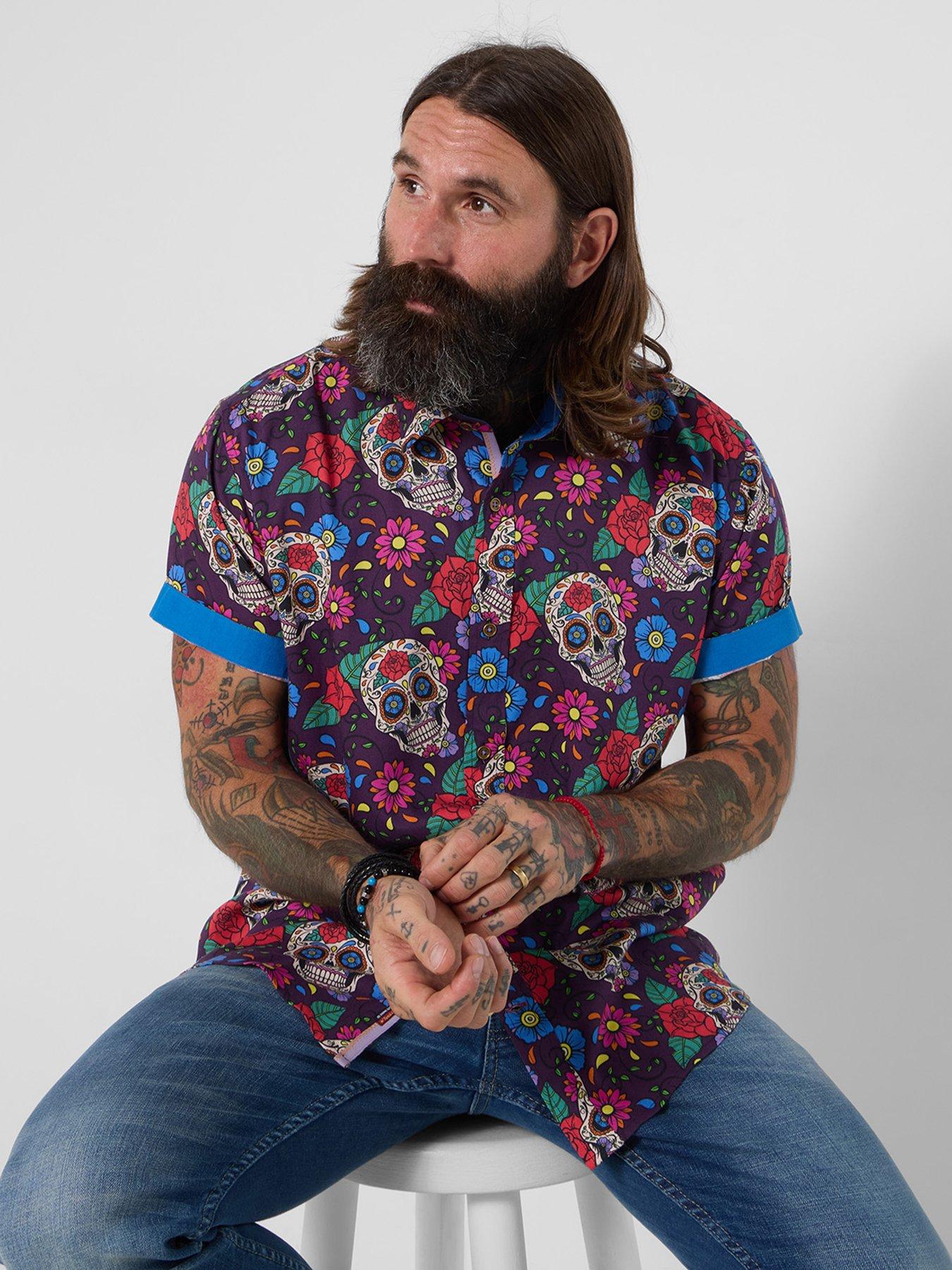 Joe Browns Creative Calavera Skull Short Sleeve Shirt