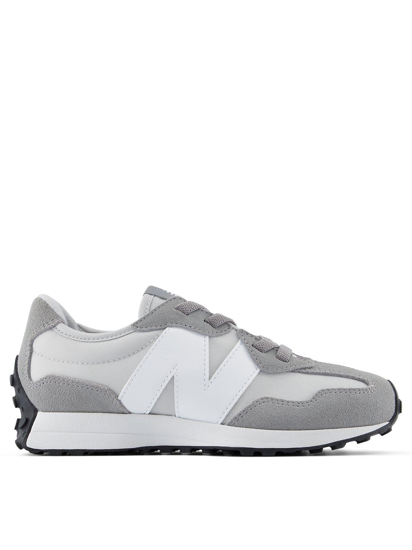 Image 1 of 6 of New Balance Kids' 327 Bungee Lace Trainers - Grey