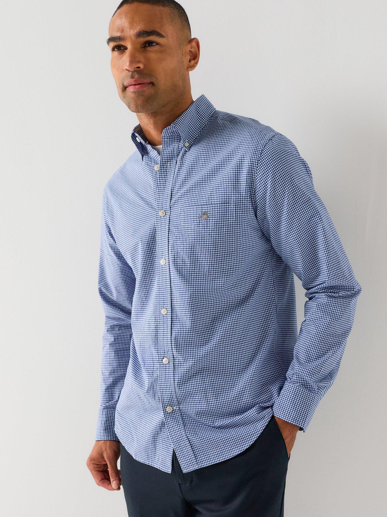 GANT Gant Regular Fit Classic Poplin Gingham Long Sleeve Shirt