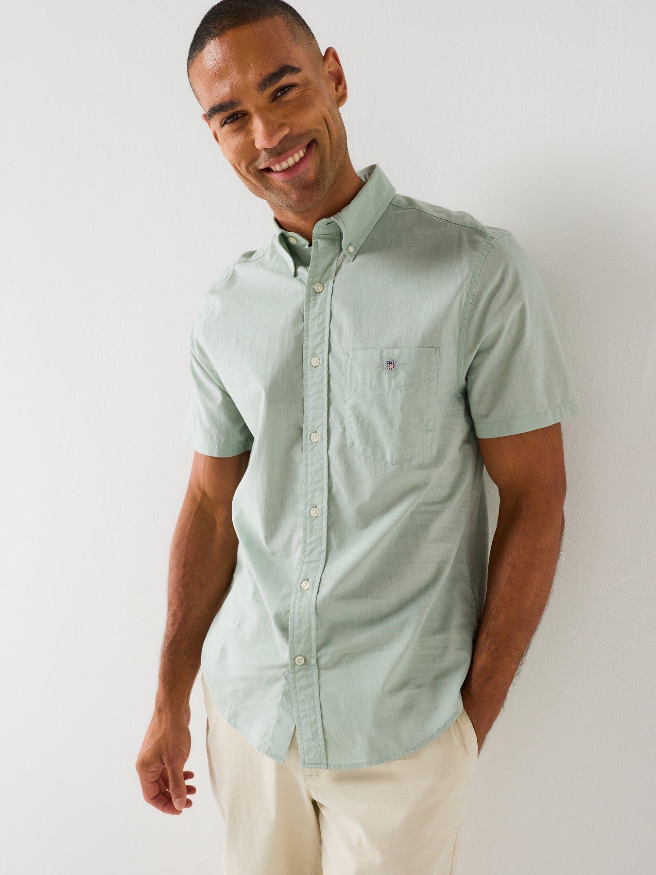 GANT Gant Regular Fit Classic Poplin Short Sleeve Shirt