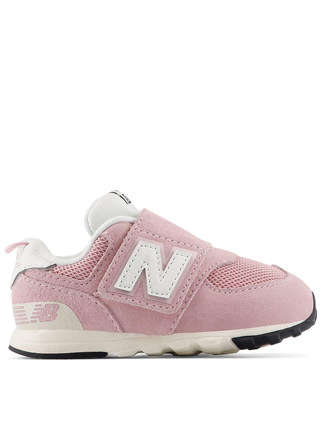 Image 1 of 7 of New Balance Infant 574 Hook-and-Loop Trainers - Pink