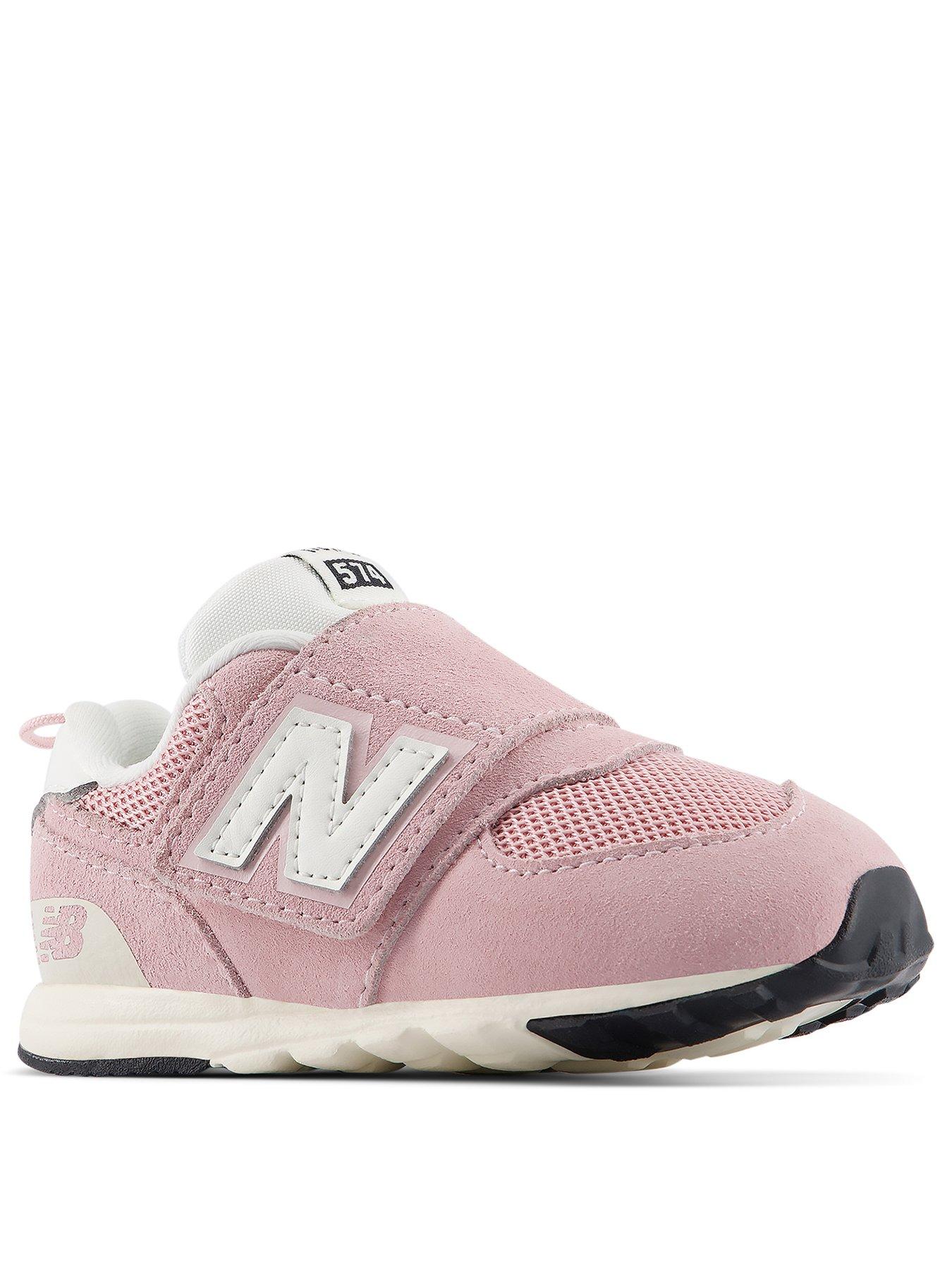 Image 2 of 7 of New Balance Infant 574 Hook-and-Loop Trainers - Pink