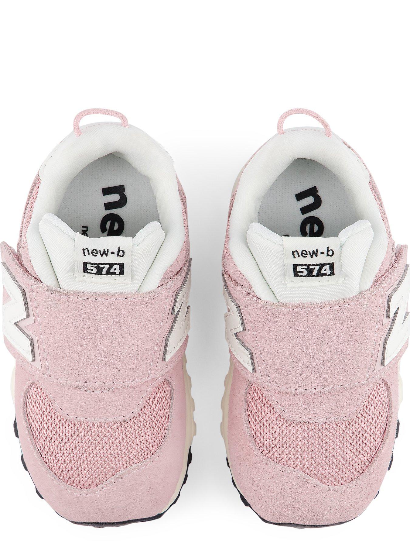 Image 4 of 7 of New Balance Infant 574 Hook-and-Loop Trainers - Pink