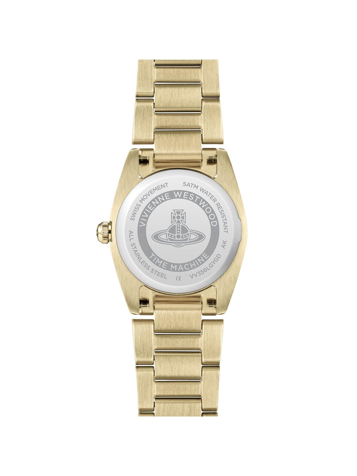 Image 6 of 7 of Vivienne Westwood The Tavistock Ladies Quartz Watch Champagne Sunray Dial Gold Stainless Steel Case and Bracelet