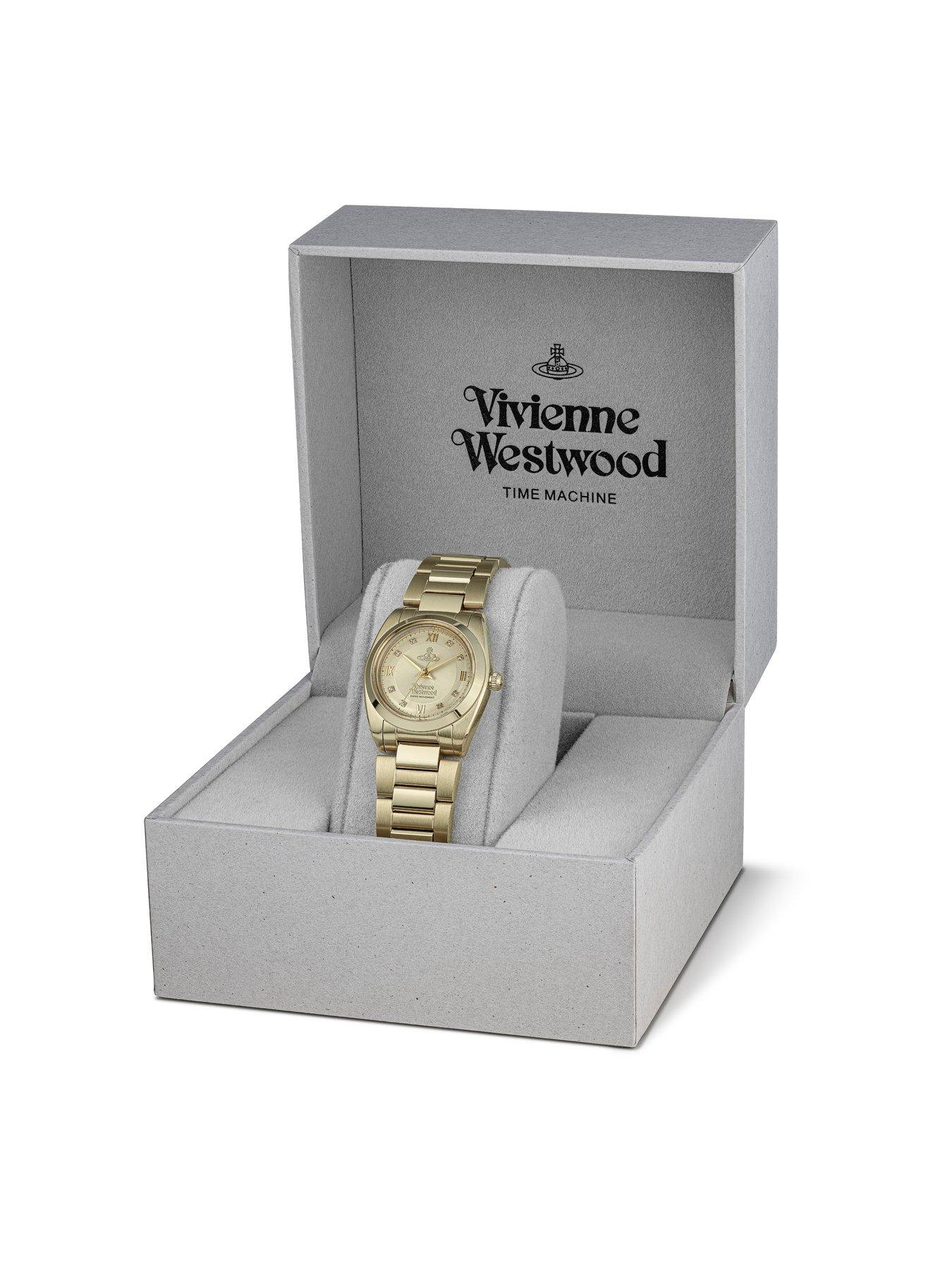 Image 7 of 7 of Vivienne Westwood The Tavistock Ladies Quartz Watch Champagne Sunray Dial Gold Stainless Steel Case and Bracelet
