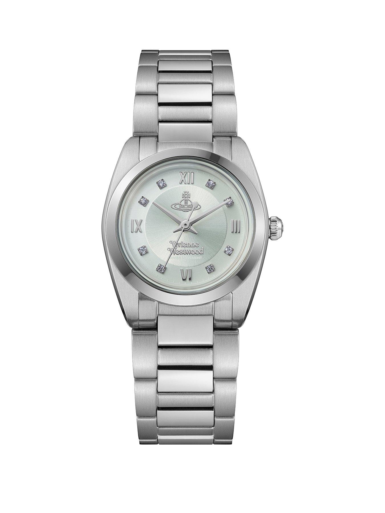 Image 1 of 7 of Vivienne Westwood The Tavistock Ladies Quartz Watch Pale Green Sunray Dial Stainless Steel Case and Bracelet