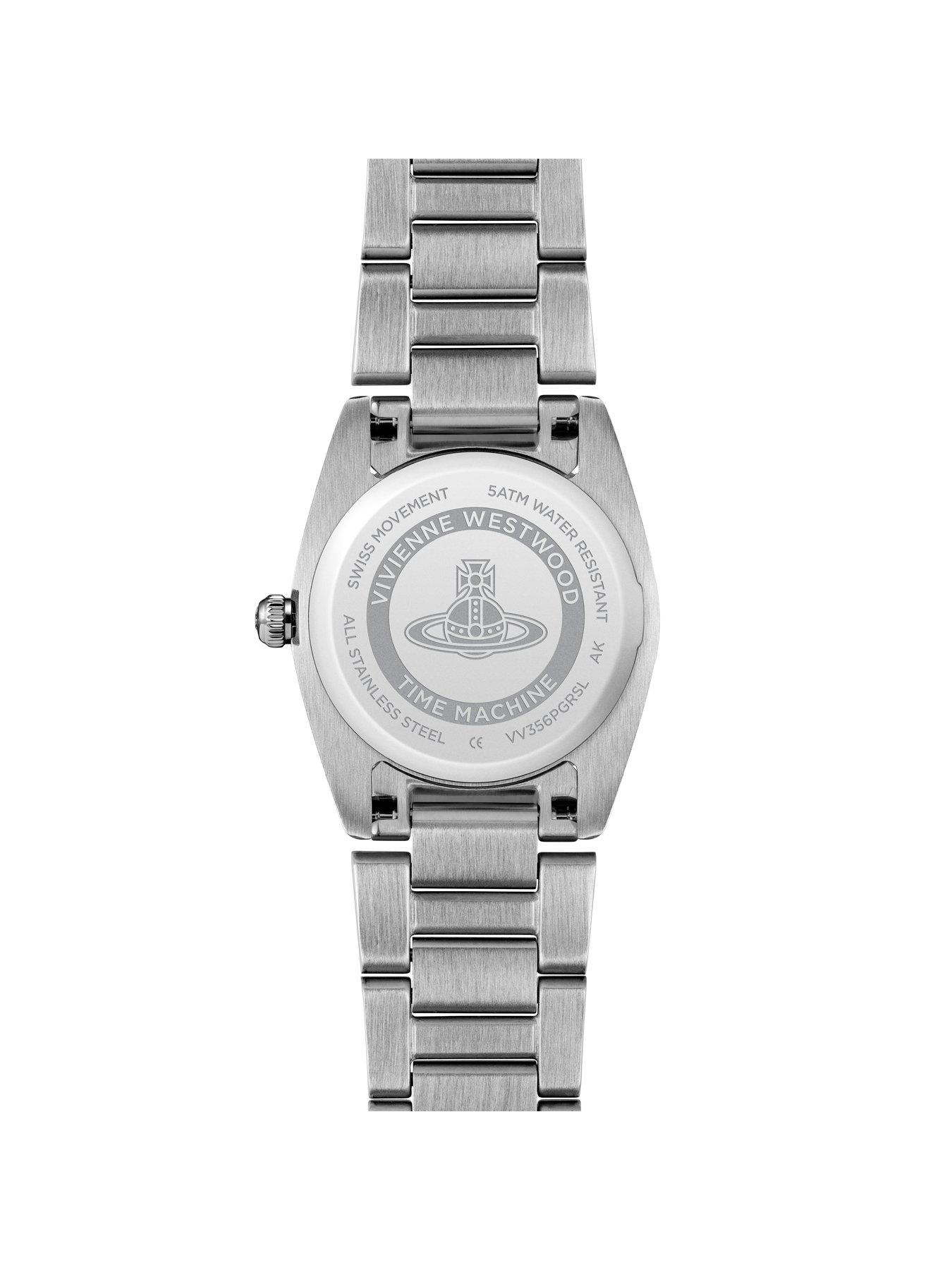 Image 6 of 7 of Vivienne Westwood The Tavistock Ladies Quartz Watch Pale Green Sunray Dial Stainless Steel Case and Bracelet