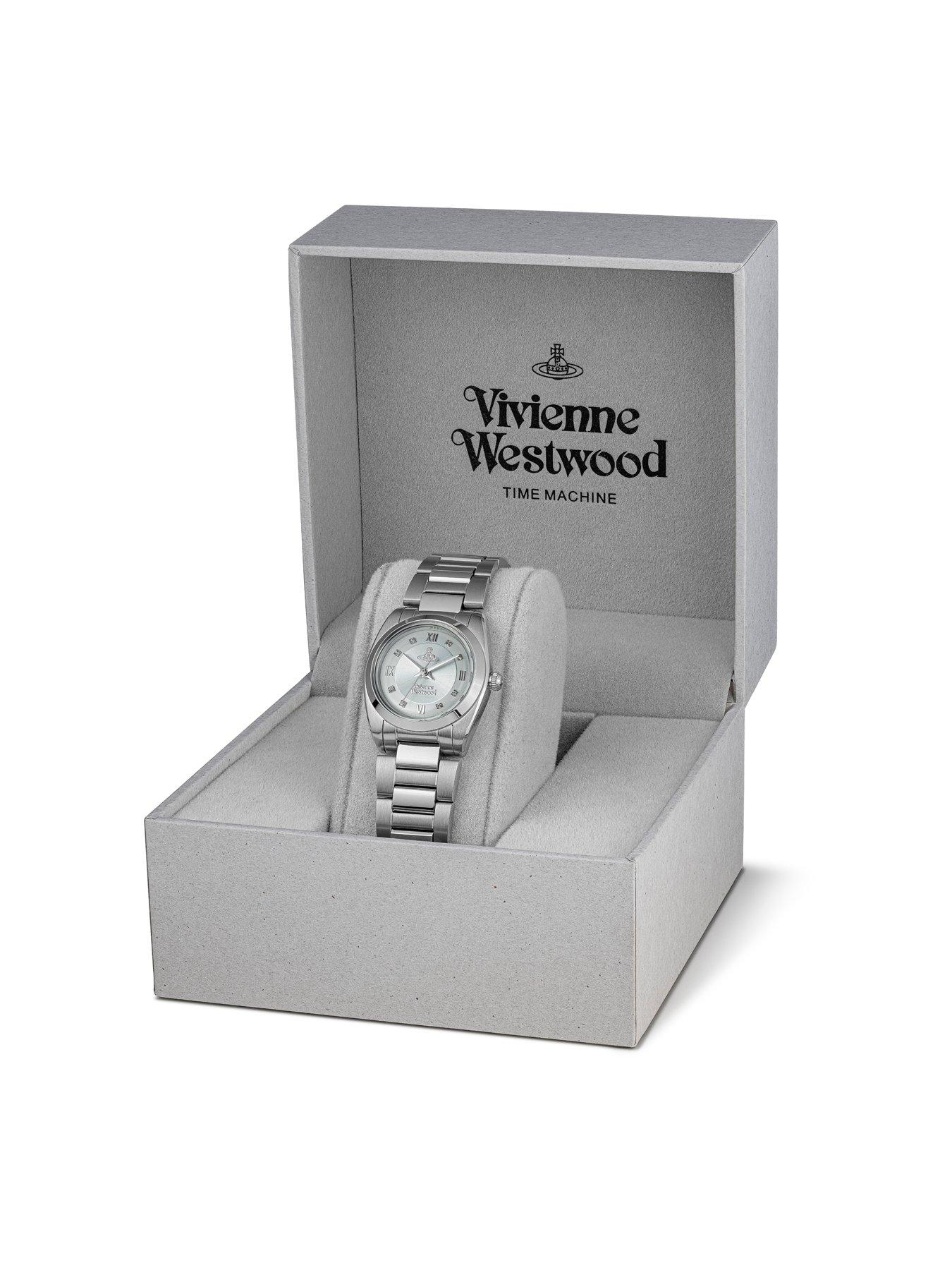 Image 7 of 7 of Vivienne Westwood The Tavistock Ladies Quartz Watch Pale Green Sunray Dial Stainless Steel Case and Bracelet