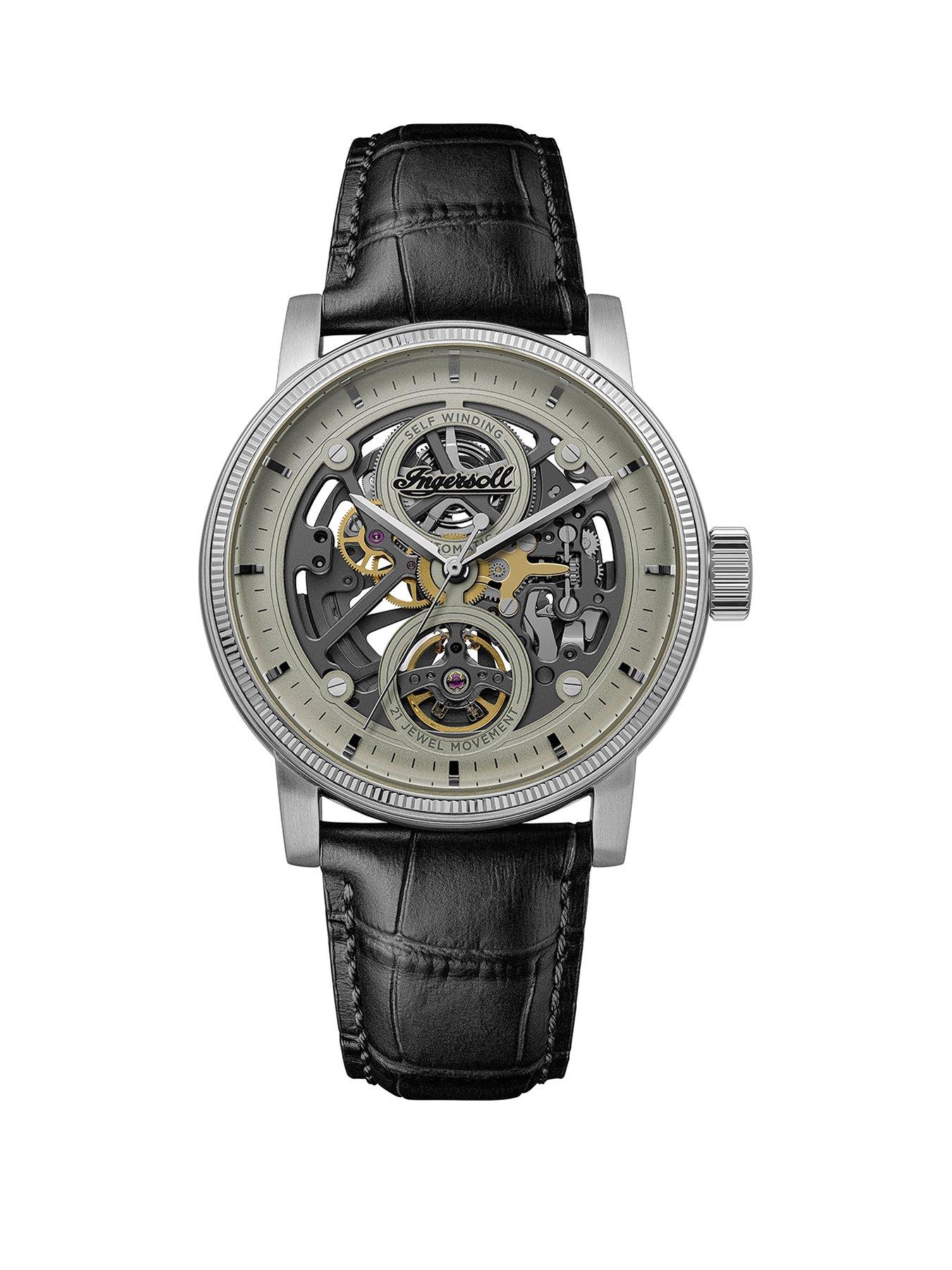 Ingersoll Ingersoll 1892 The Guy Automatic Mens Watch with Grey Dial and Black Strap - I17501