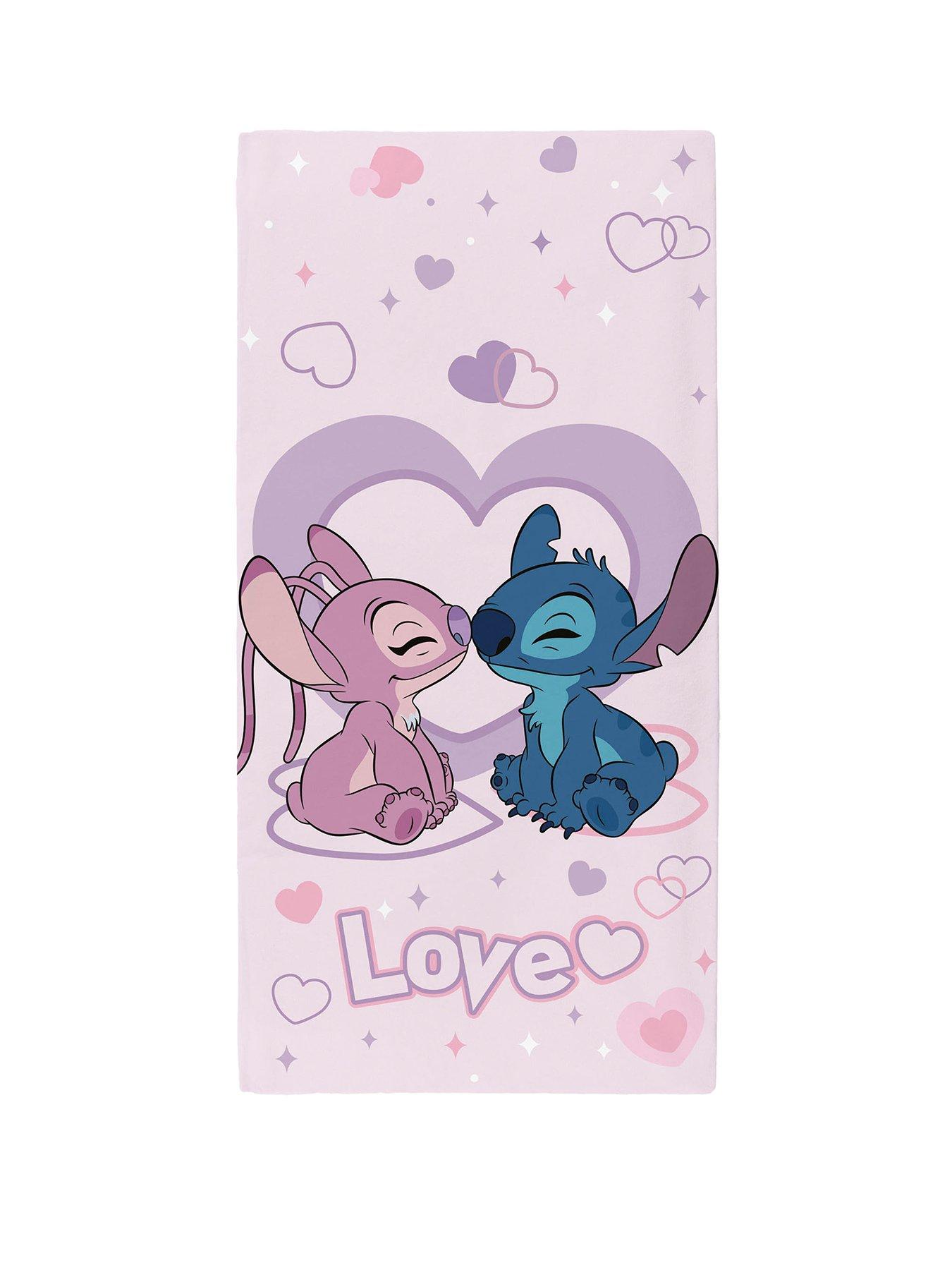 Disney Stitch  &  Angel Love Beach Towel 70X140Cm