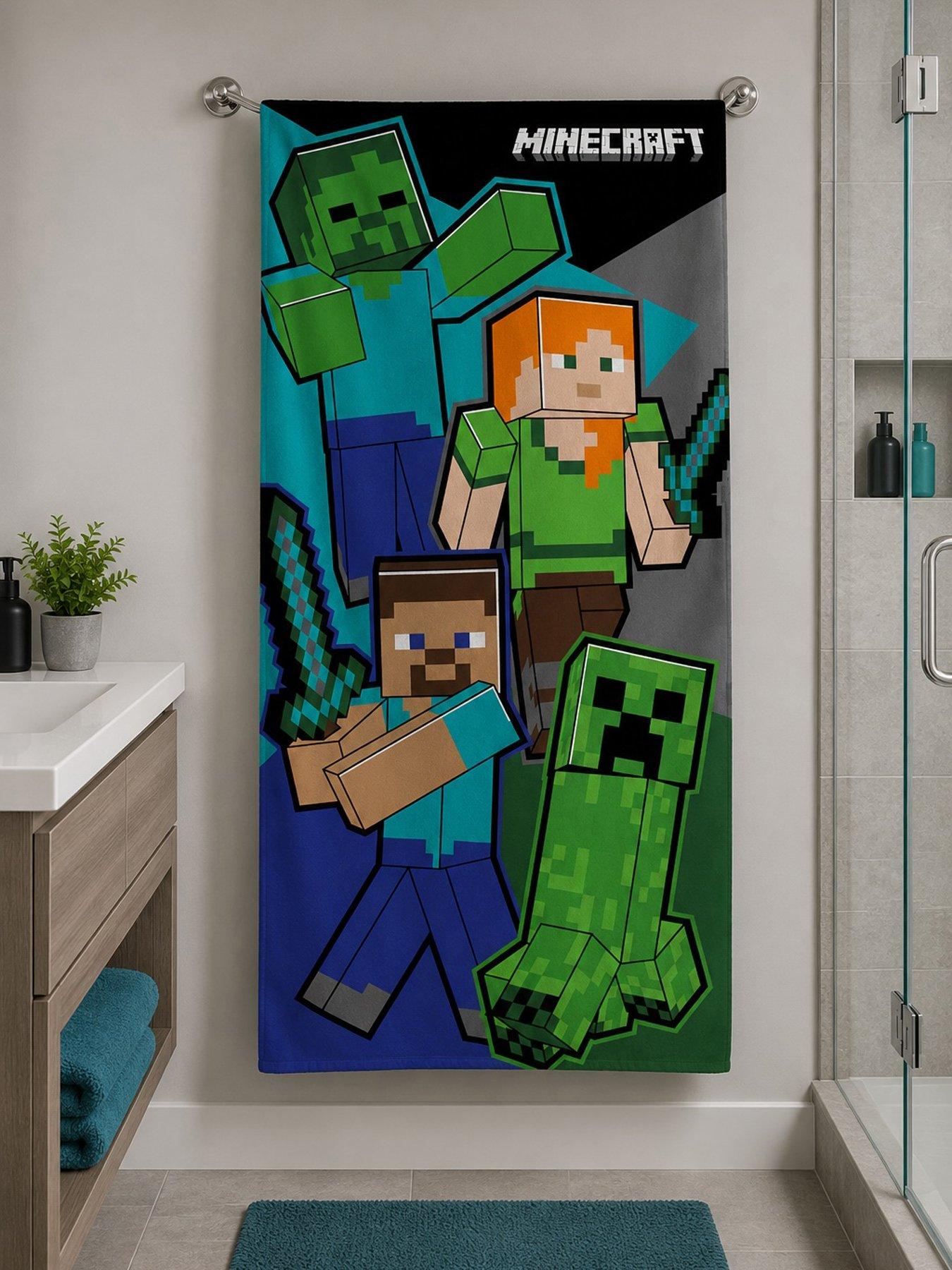 Image 1 of 3 of Minecraft Players Towel 70x140cm, 100% Cotton 320gsm