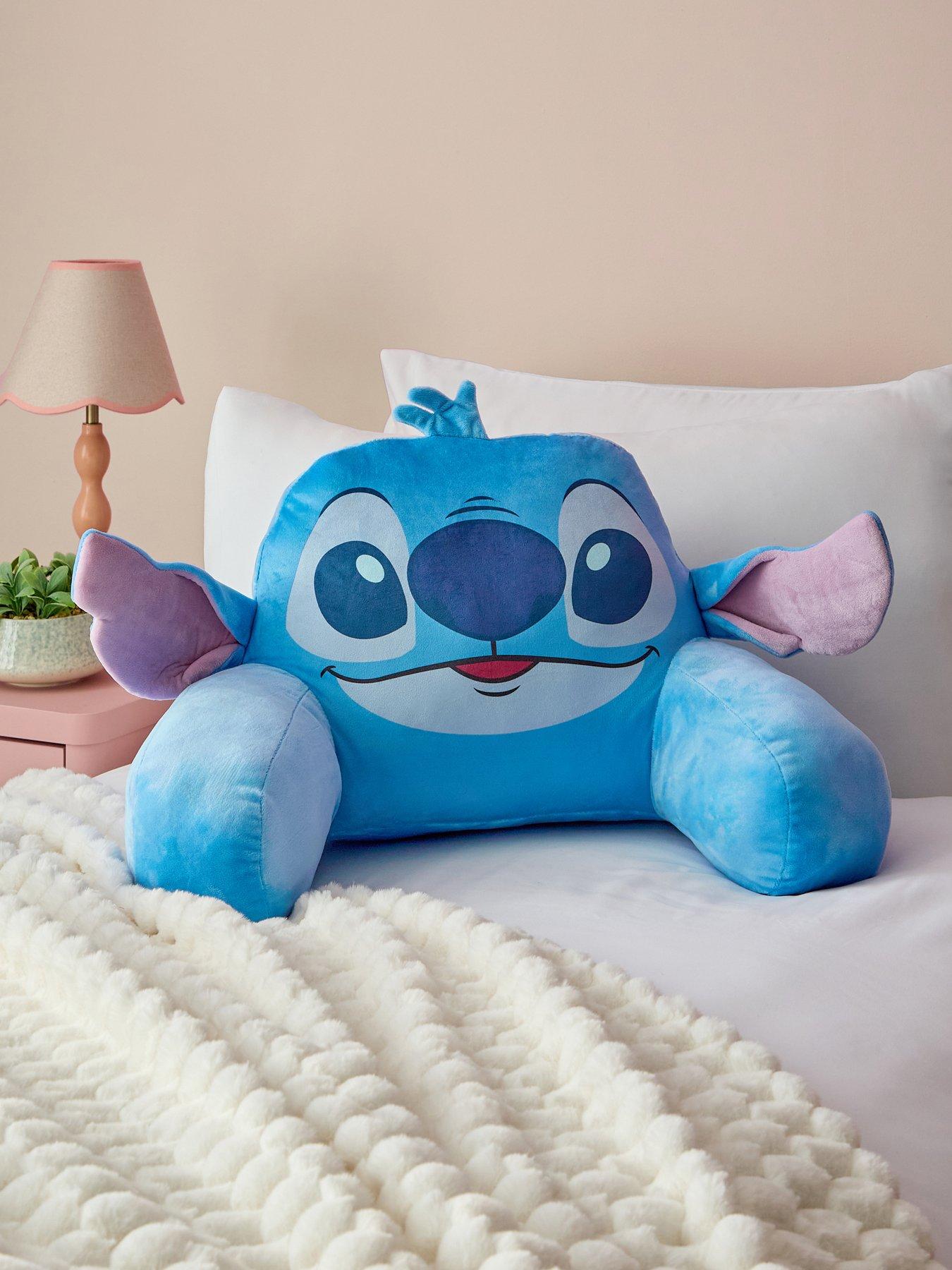 Disney Stitch Shaped Back Cushion With Ears Soft Velboa