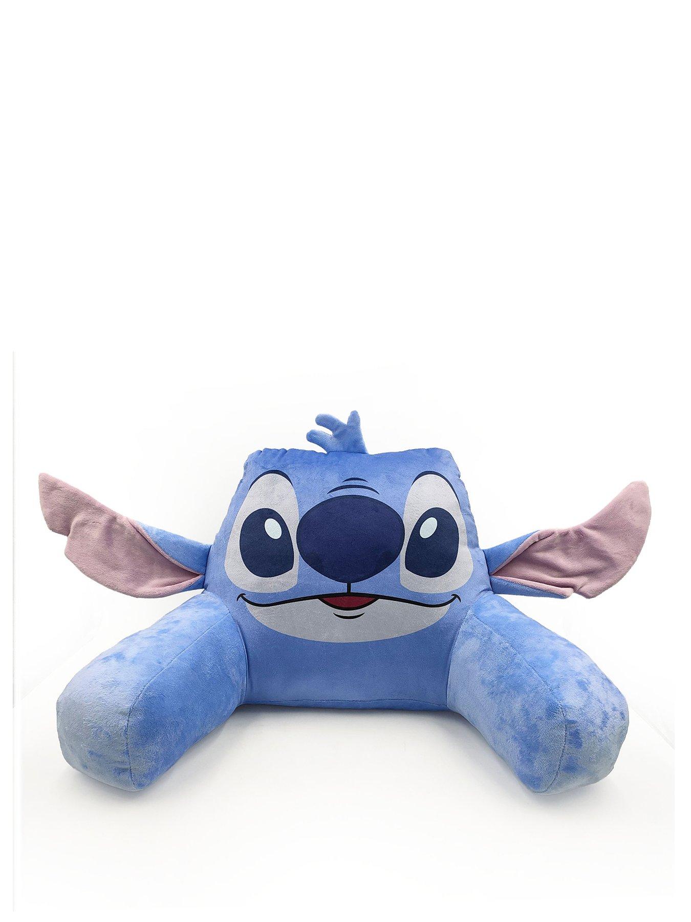Image 1 of 4 of Disney Stitch Shaped Back Cushion With Ears Soft Velboa