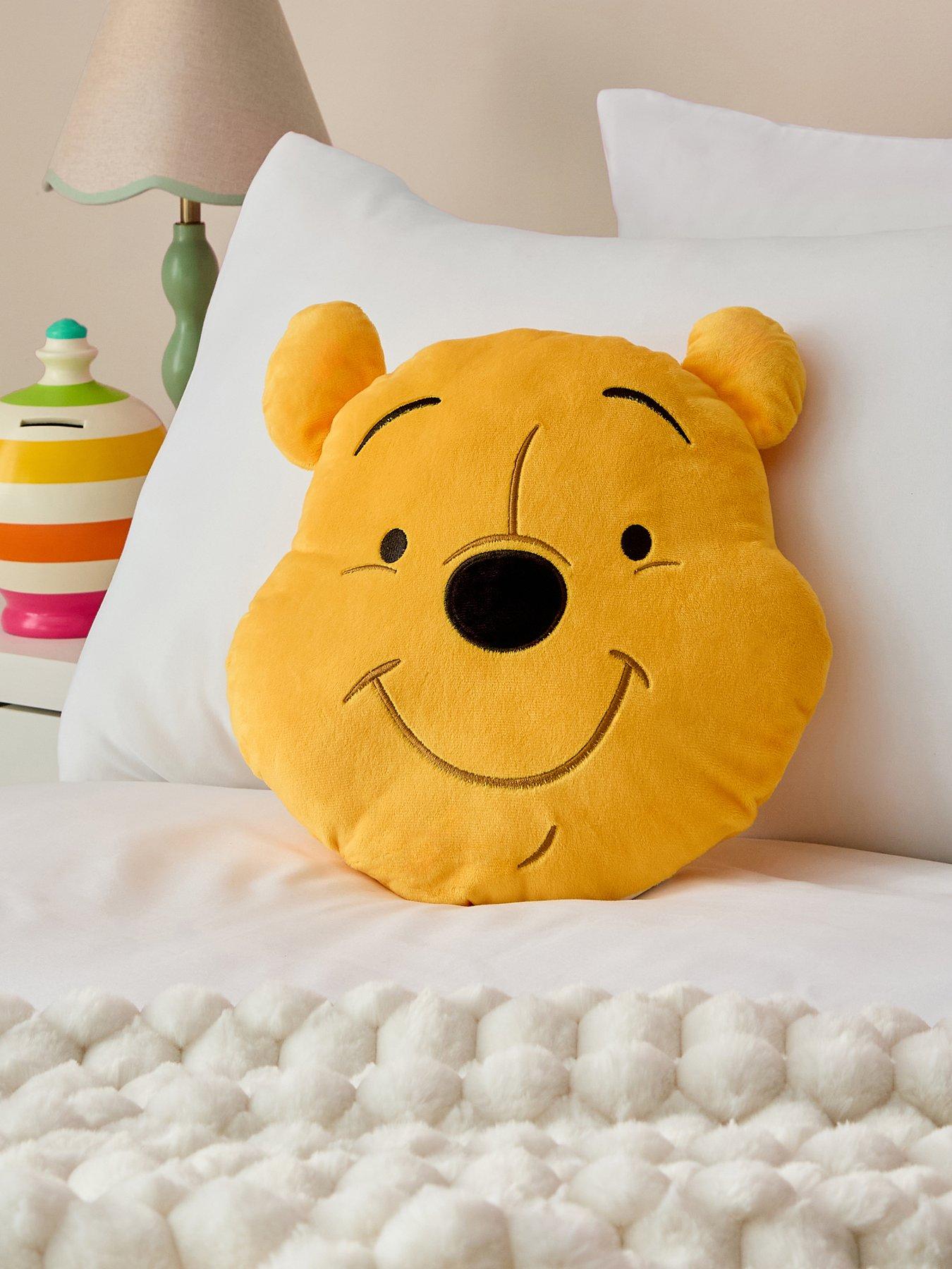 Disney Winnie The Pooh Head Shaped Cushion 36X30Cm