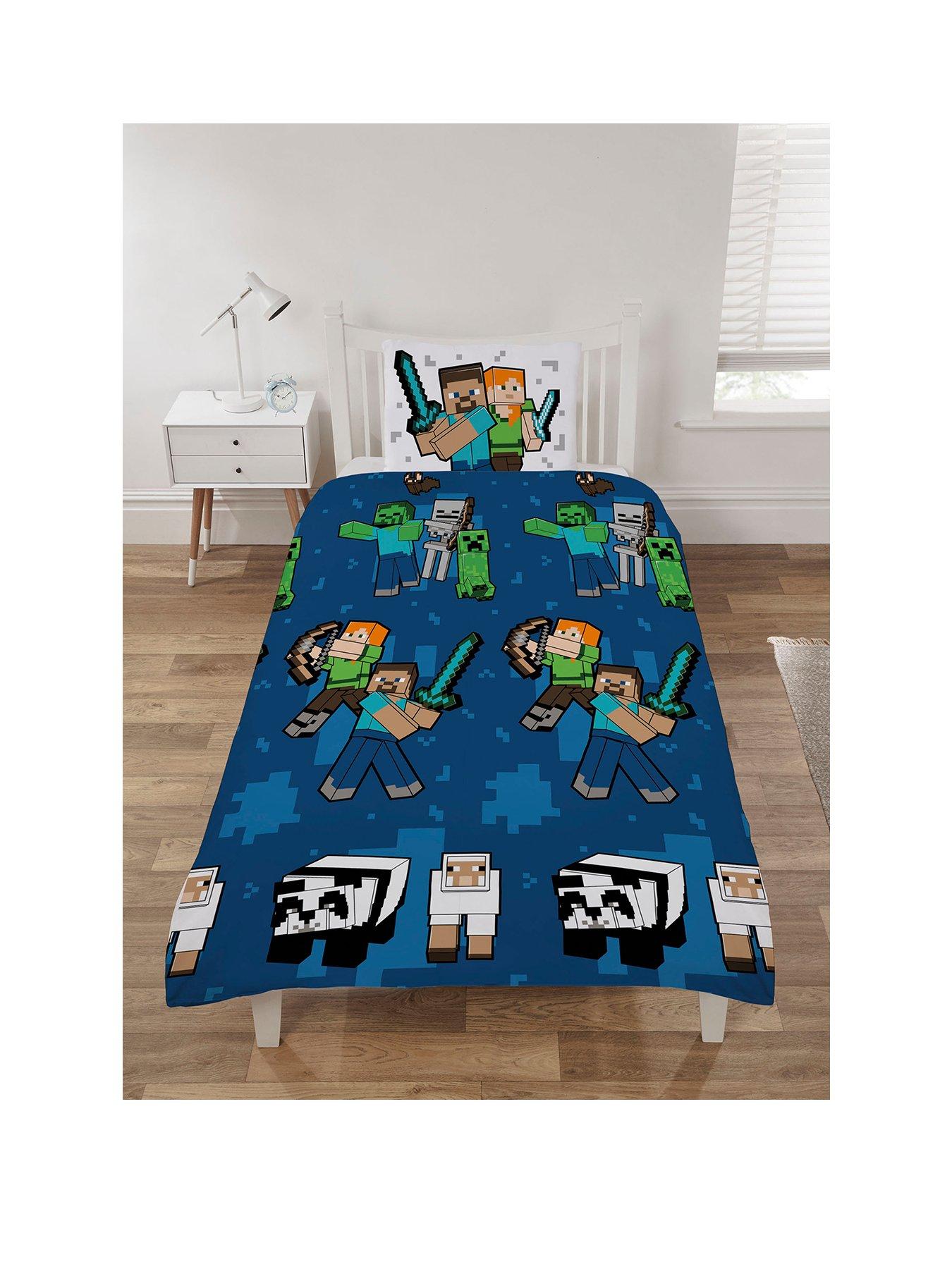 Image 2 of 3 of Minecraft Minecraft Pixel Friends Single Duvet