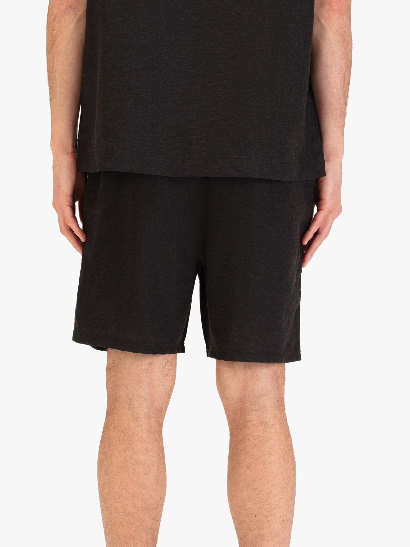 Image 2 of 7 of Luke 1977 Kaho Linen Shorts - Black
