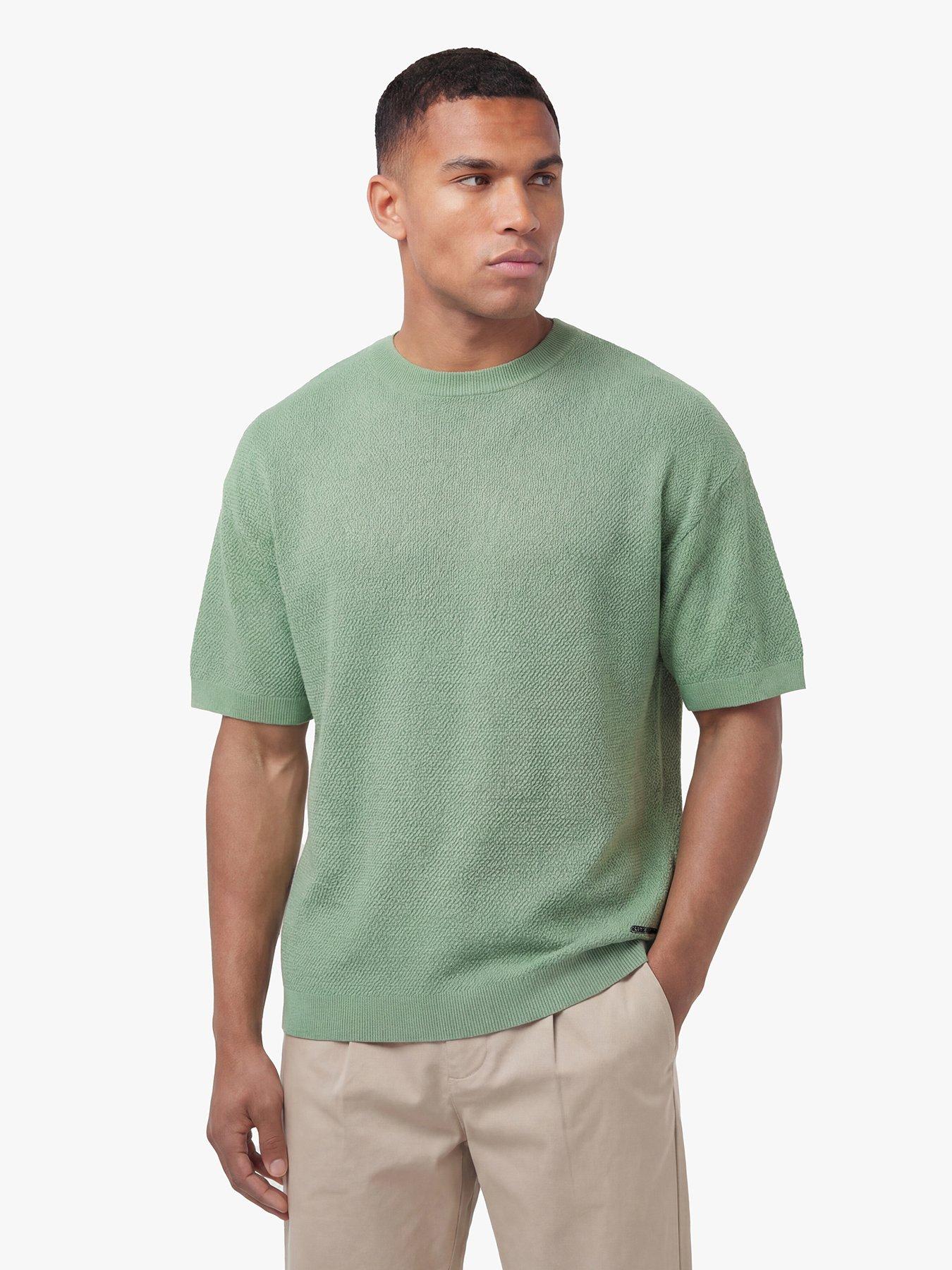 Luke 1977 Ford Relaxed Fit Knitted Short Sleeve T-shirt - Green