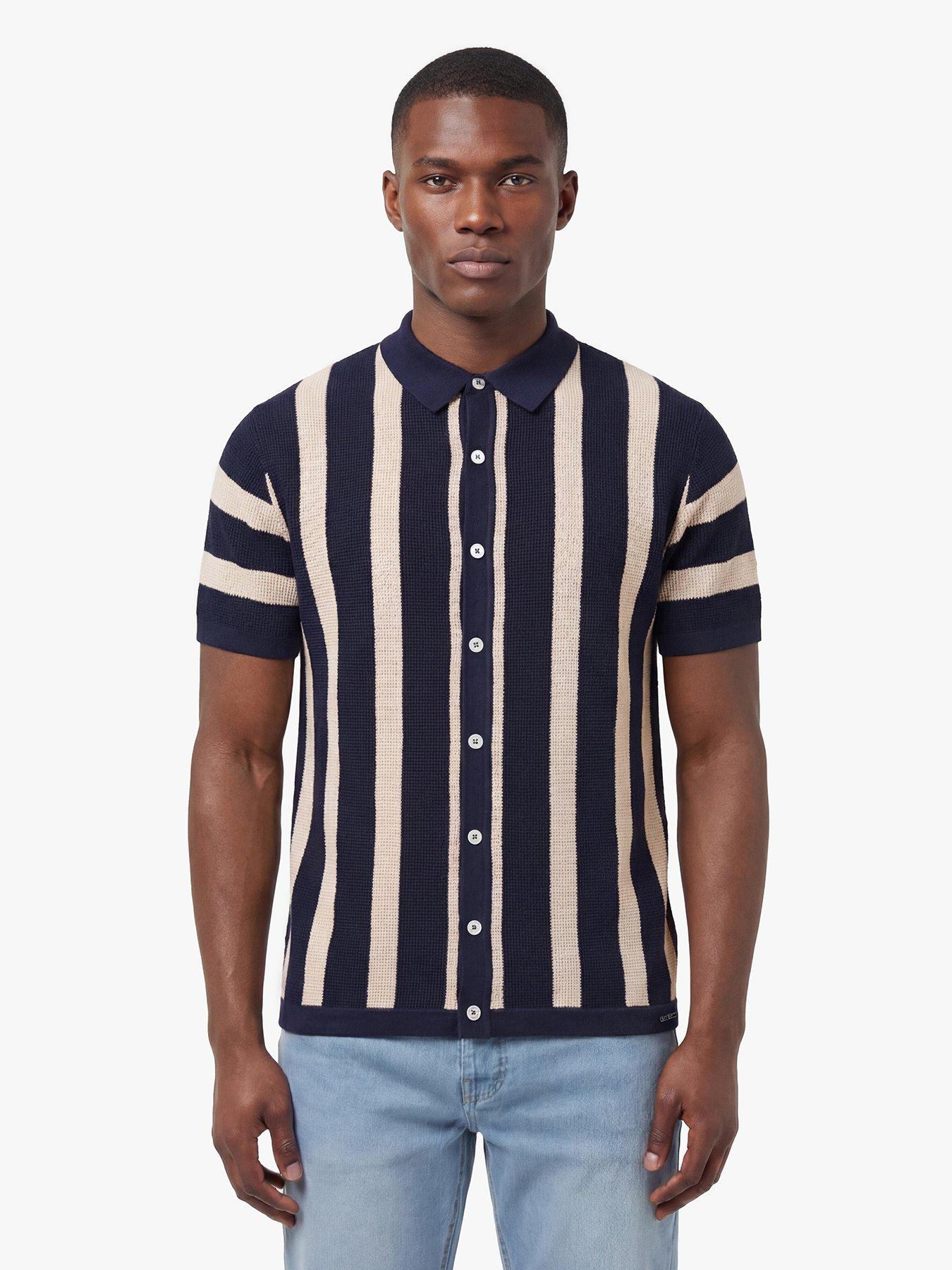 Luke 1977 Deck Knitted Short Sleeve Polo Shirt - Navy