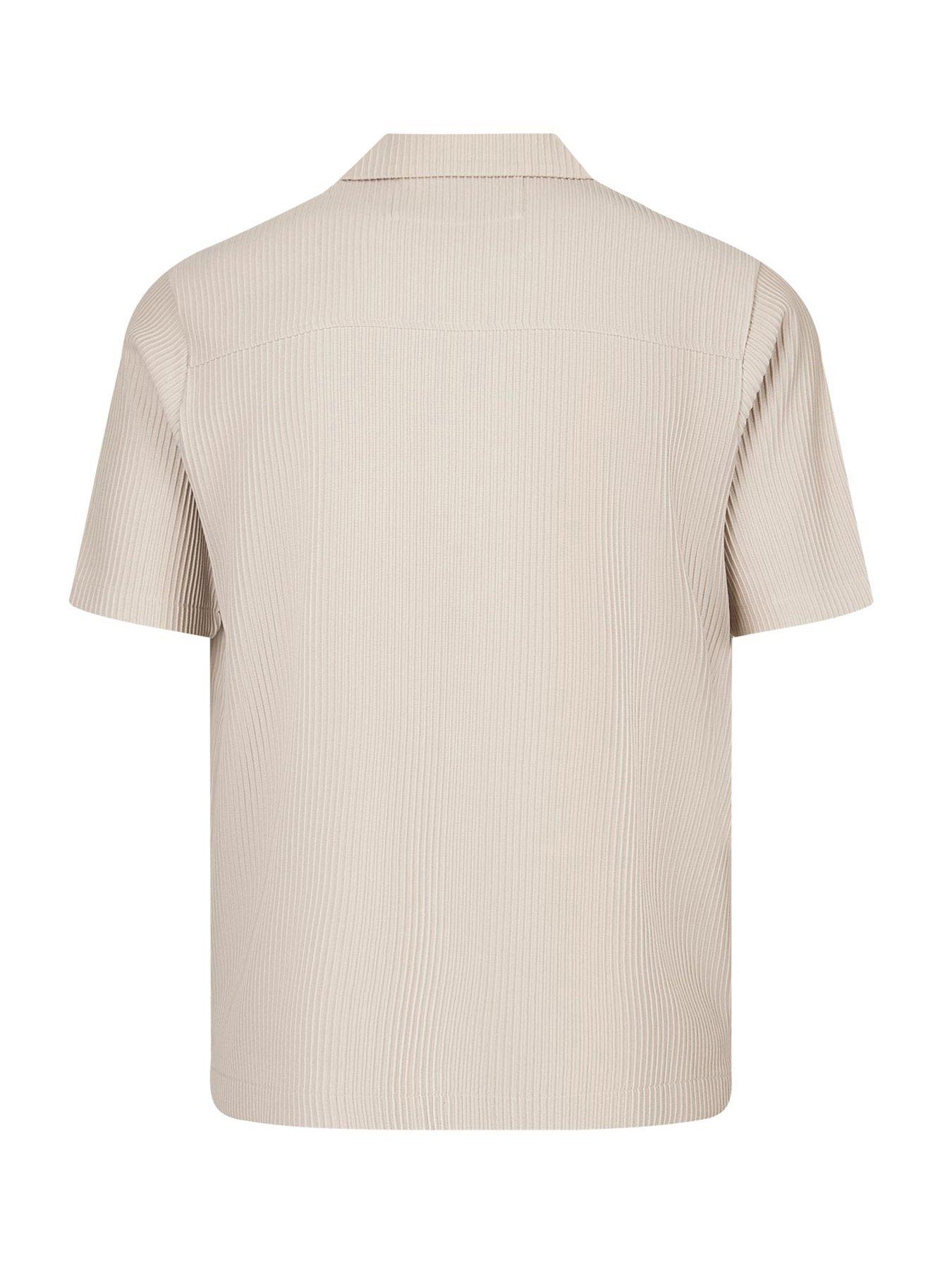 Image 6 of 7 of Luke 1977 Gwithian Short Sleeve Shirt - Beige
