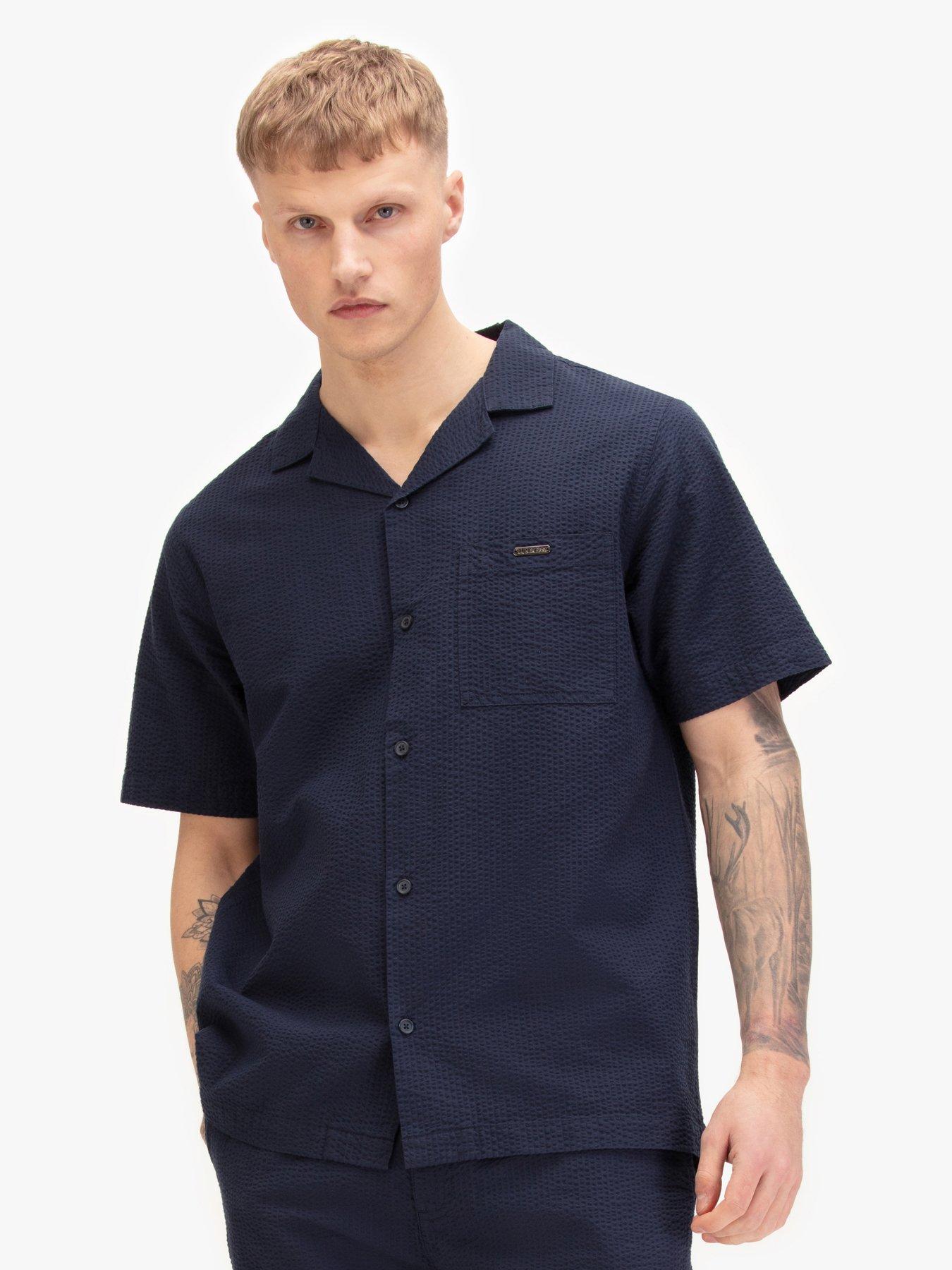 Luke 1977 Luke 1977 Millook Short Sleeve Shirt - Navy