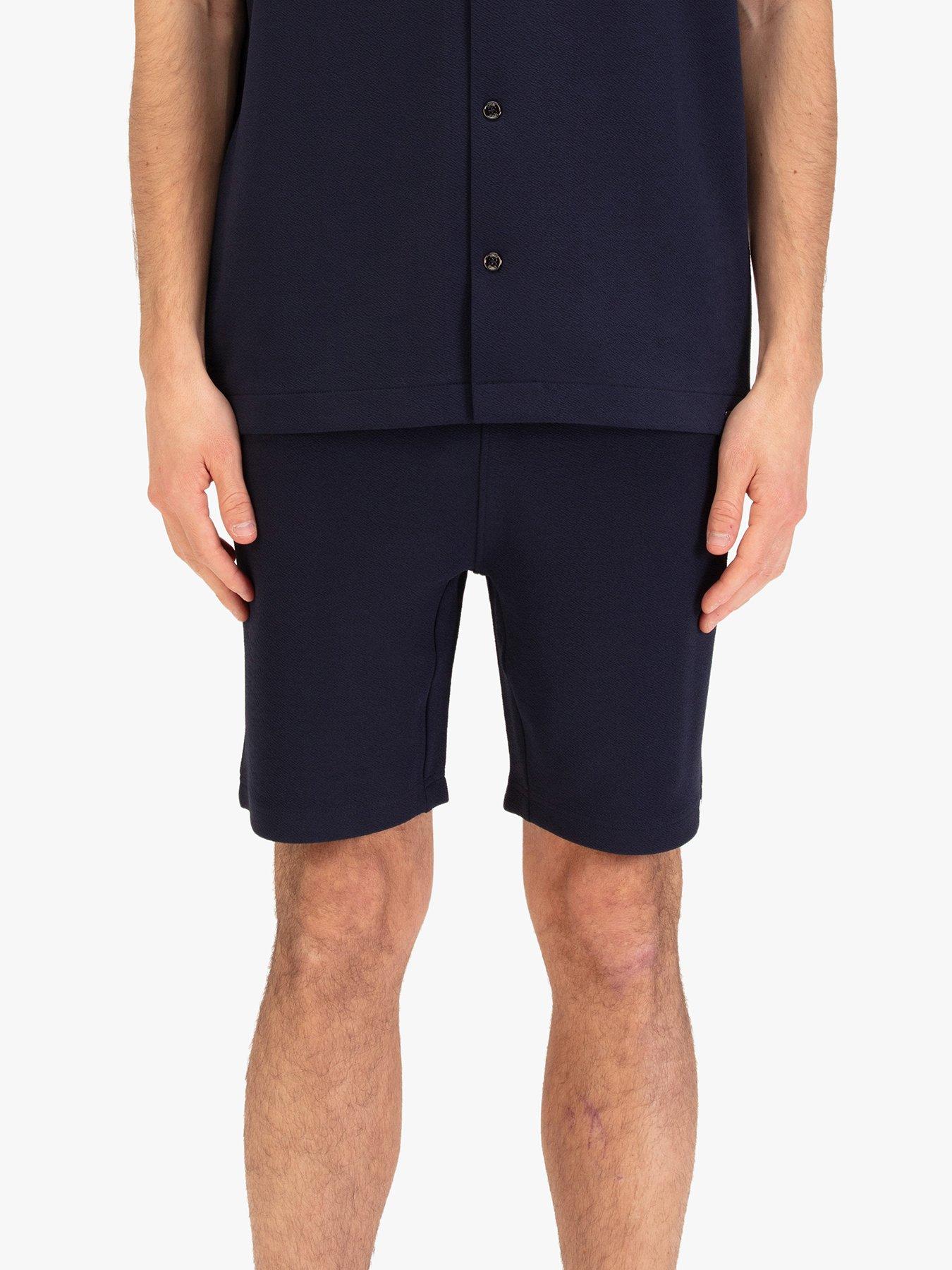 Image 1 of 7 of Luke 1977 Paraga Crinkle Shorts - Navy
