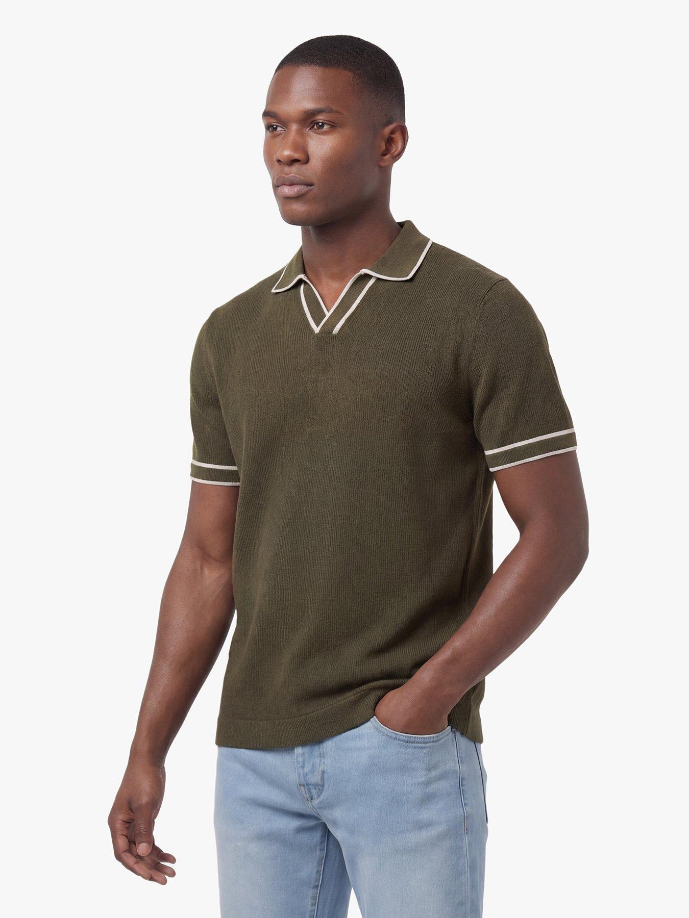 Luke 1977 Krakatoa Open Neck Polo Shirt - Khaki