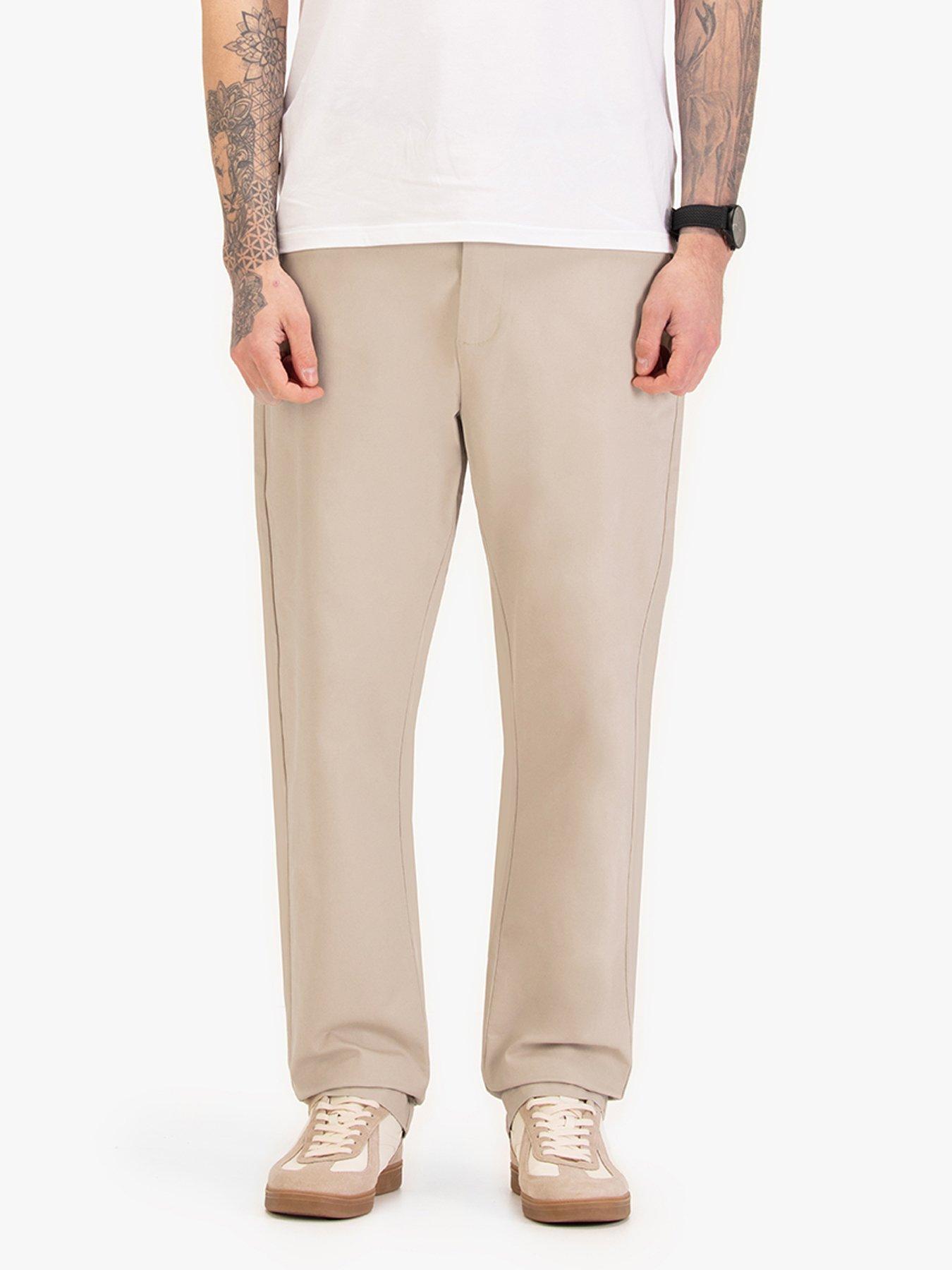 Luke 1977 Bodmin Buckle Detail Trousers - Beige