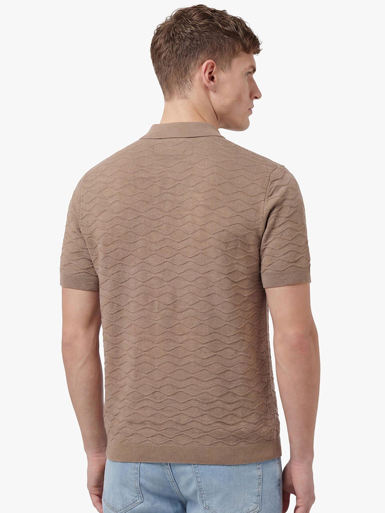 Image 2 of 6 of Luke 1977 Kennet Button Through Knitted Shirt - Brown