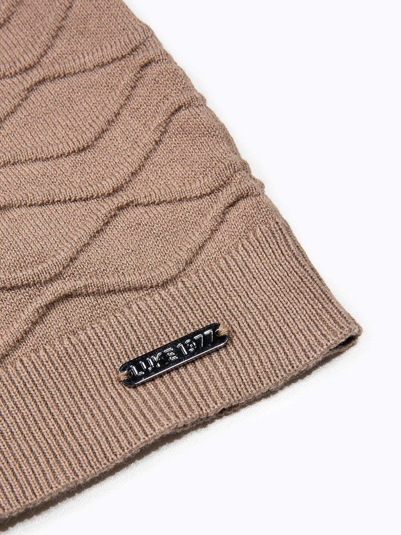 Image 6 of 6 of Luke 1977 Kennet Button Through Knitted Shirt - Brown