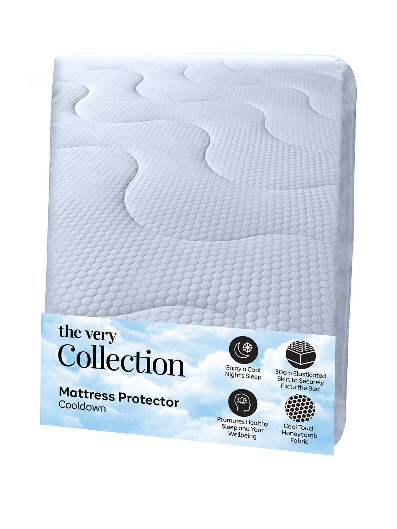 Image 2 of 6 of The Very Collection Cooling Quilted Mattress Protector Single