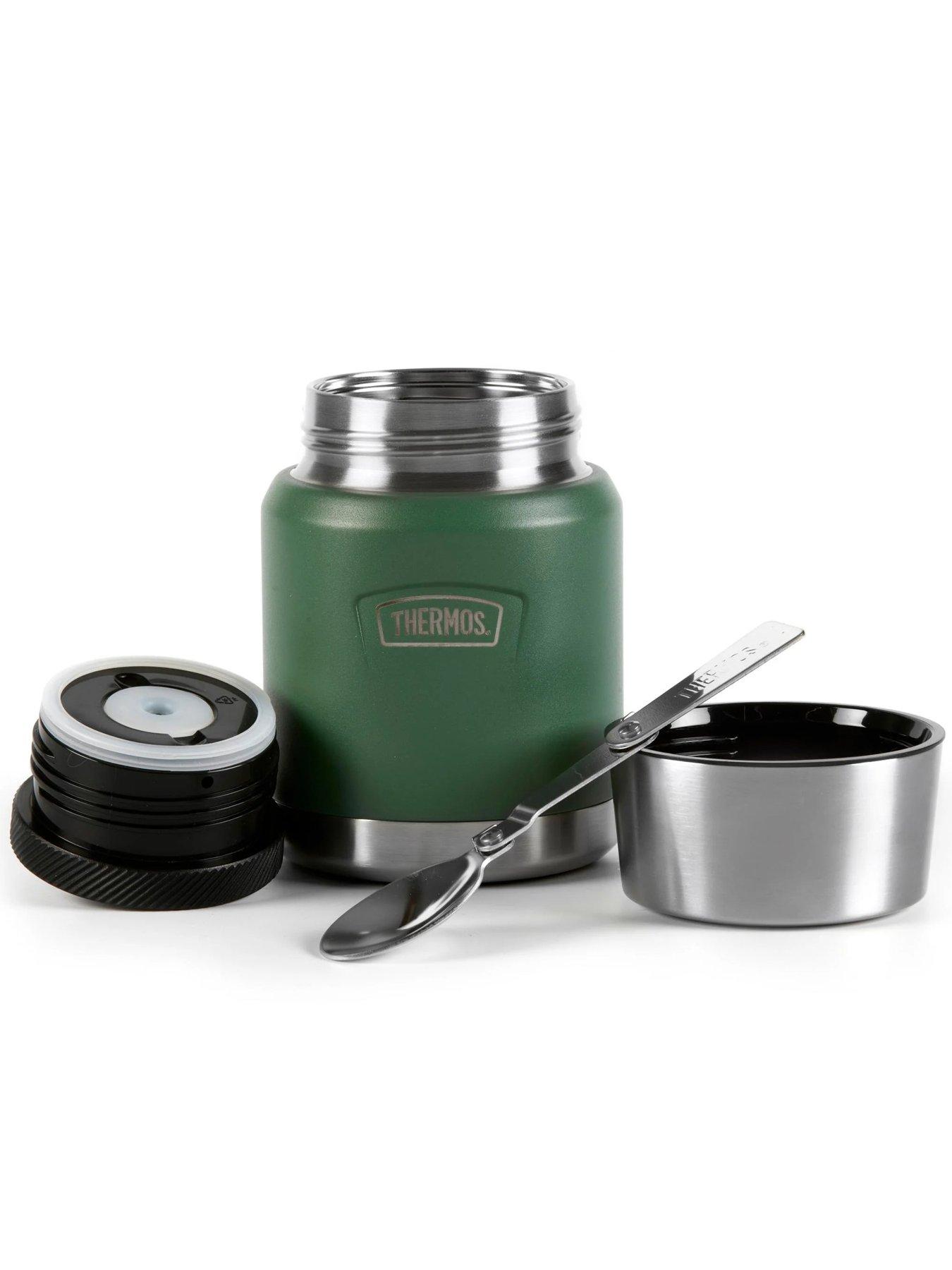 Image 6 of 6 of Thermos Icon Series Stainless Steel Food Flask 470ml With Spoon - Green