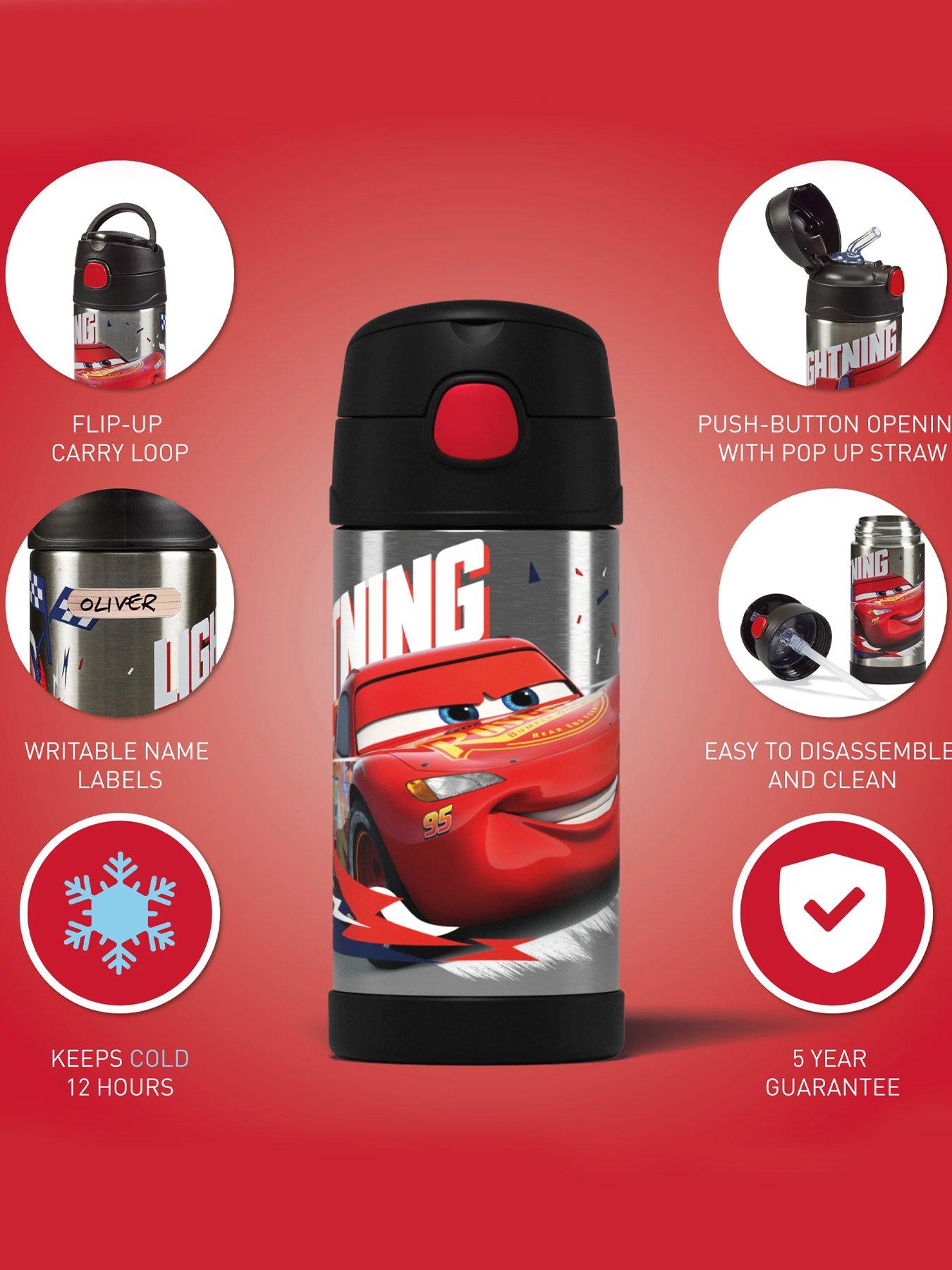 Image 4 of 6 of Thermos Disney Cars Funtainer Stainless Steel Bottle 355ml