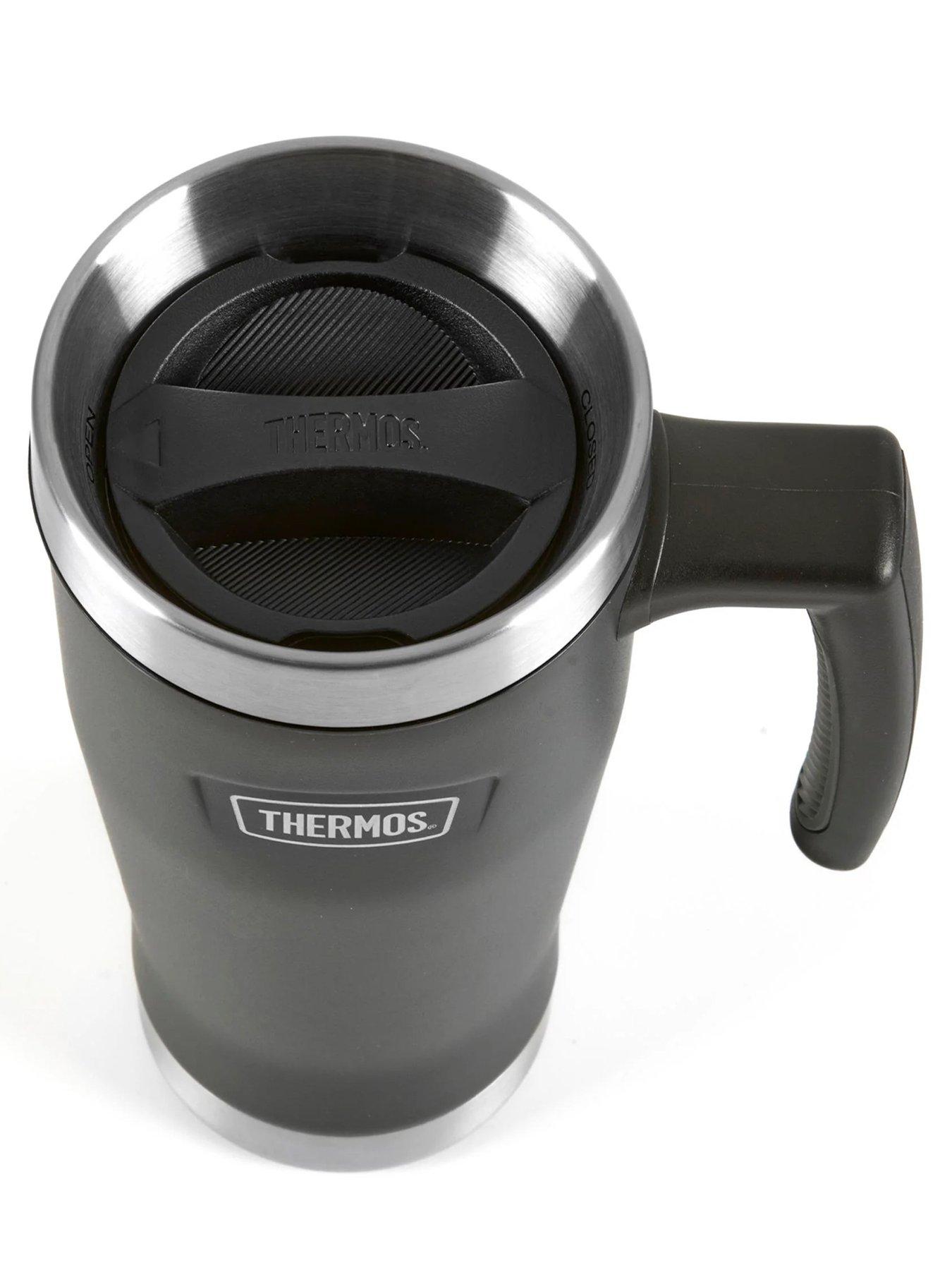 Image 3 of 6 of Thermos Icon Series Stainless Steel Travel Mug 470ml Granite Black